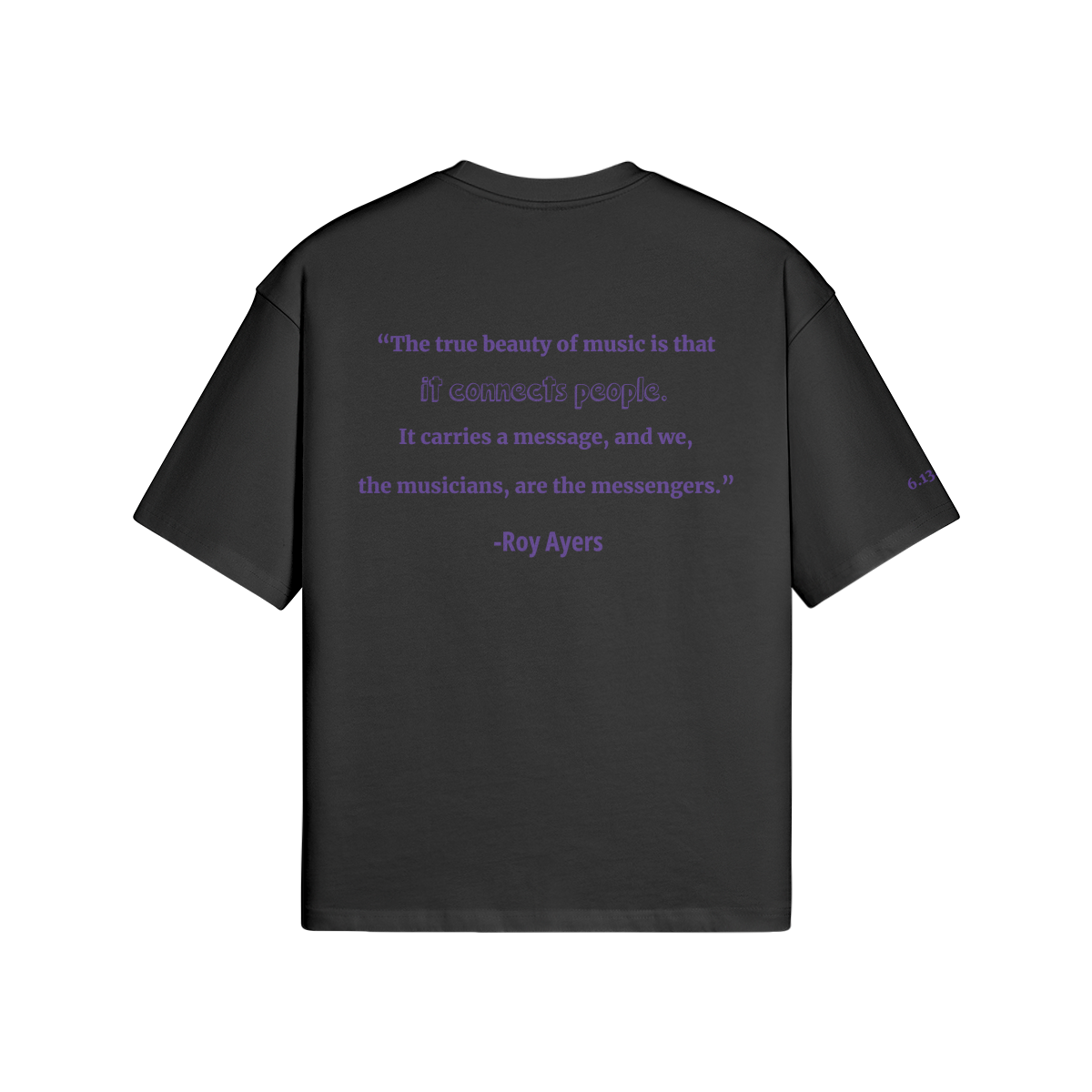 PF Treehouse Unisex Boxy Tee back blk .jpg