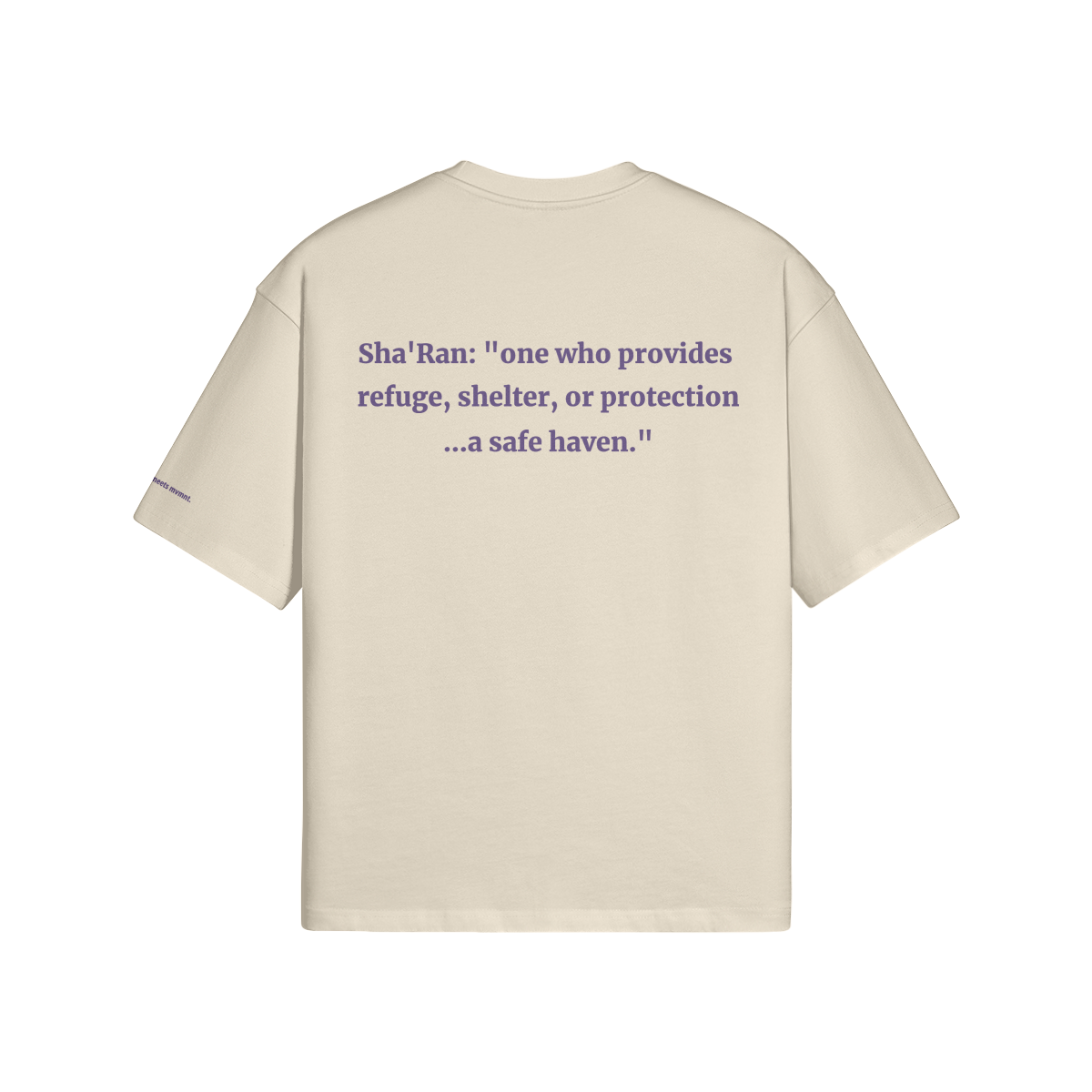 Sha'Ran Battle Tee back cream.jpg