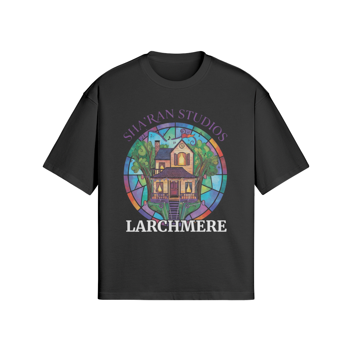 SS Larchmere Tee front black.jpg