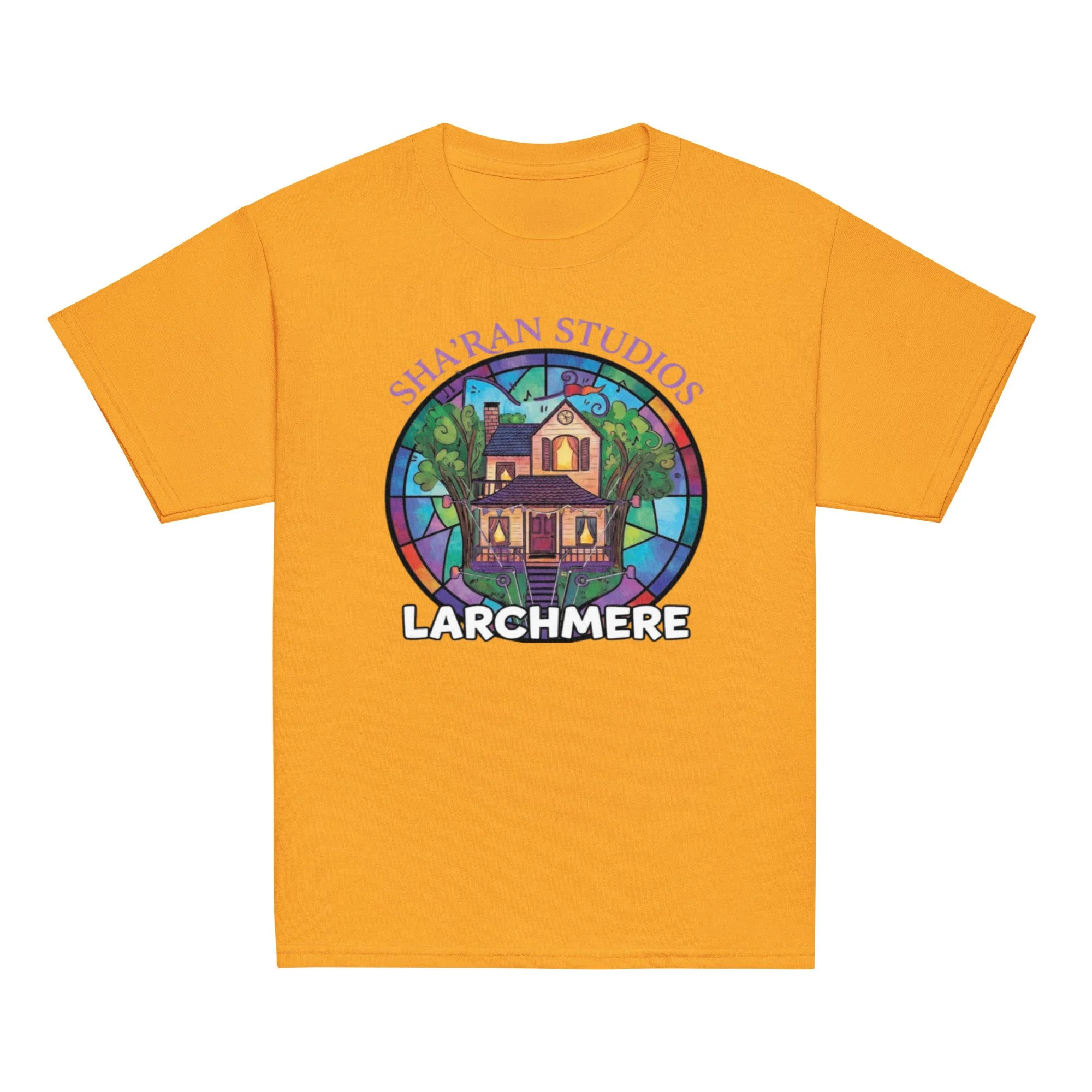 Kids Treehouse Larchmere Tee front gold.jpg