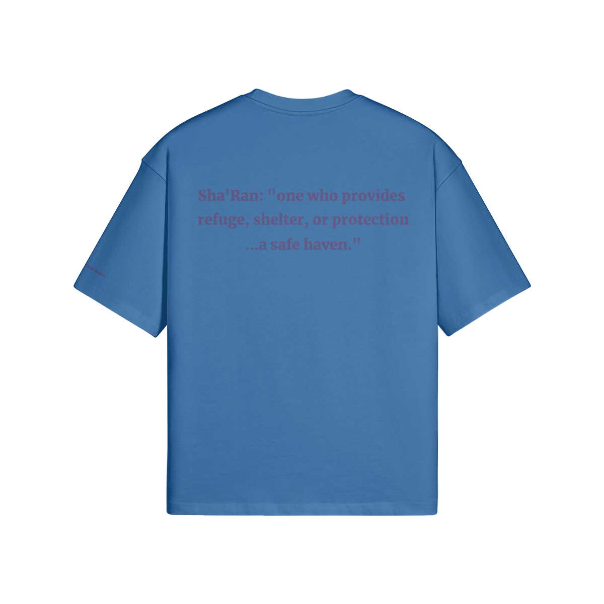 Sha'Ran Battle Tee back dusty blue.jpg