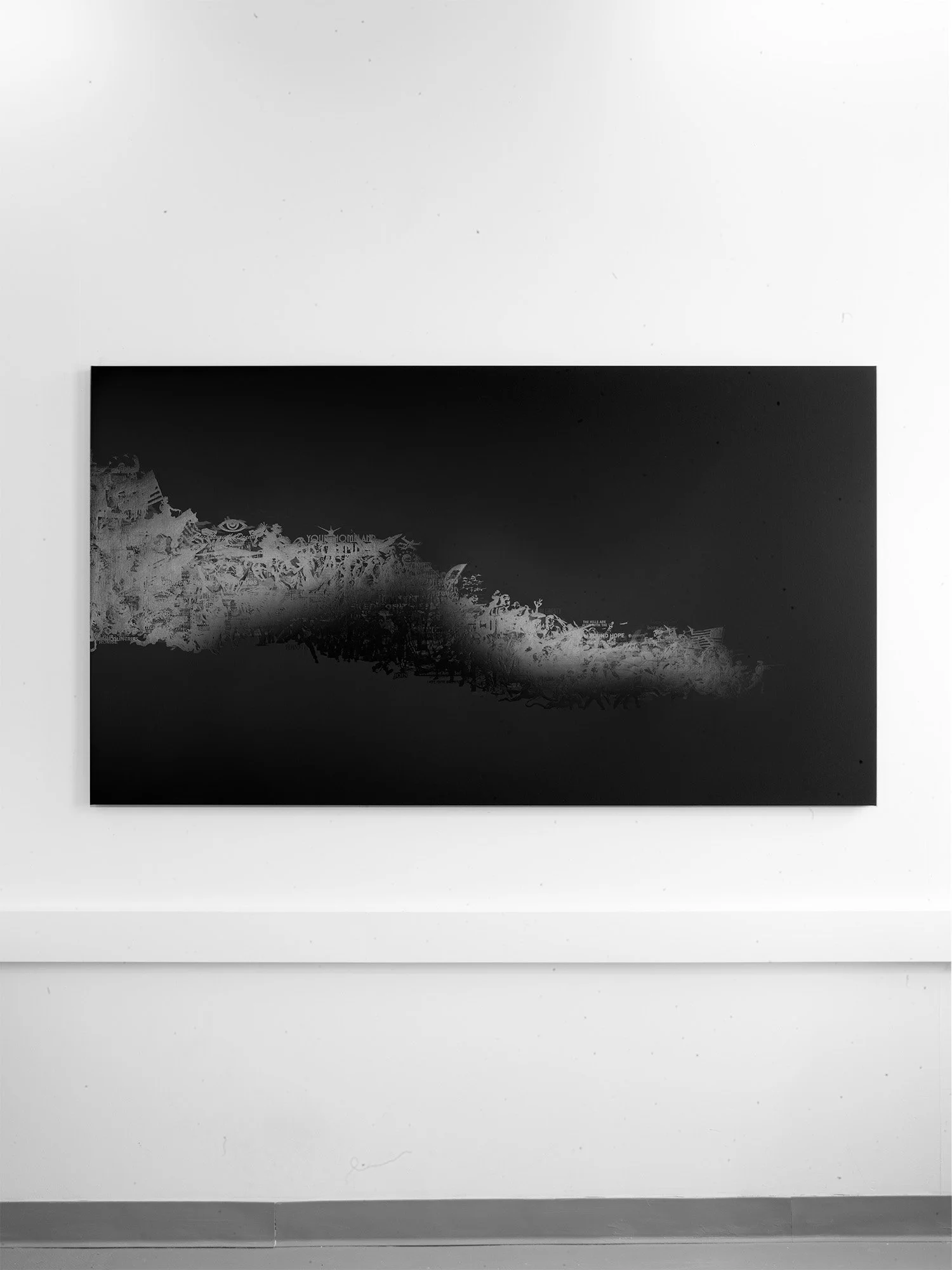 Memes No.2, screenprint on canvas, 41 x 72in, 2026
