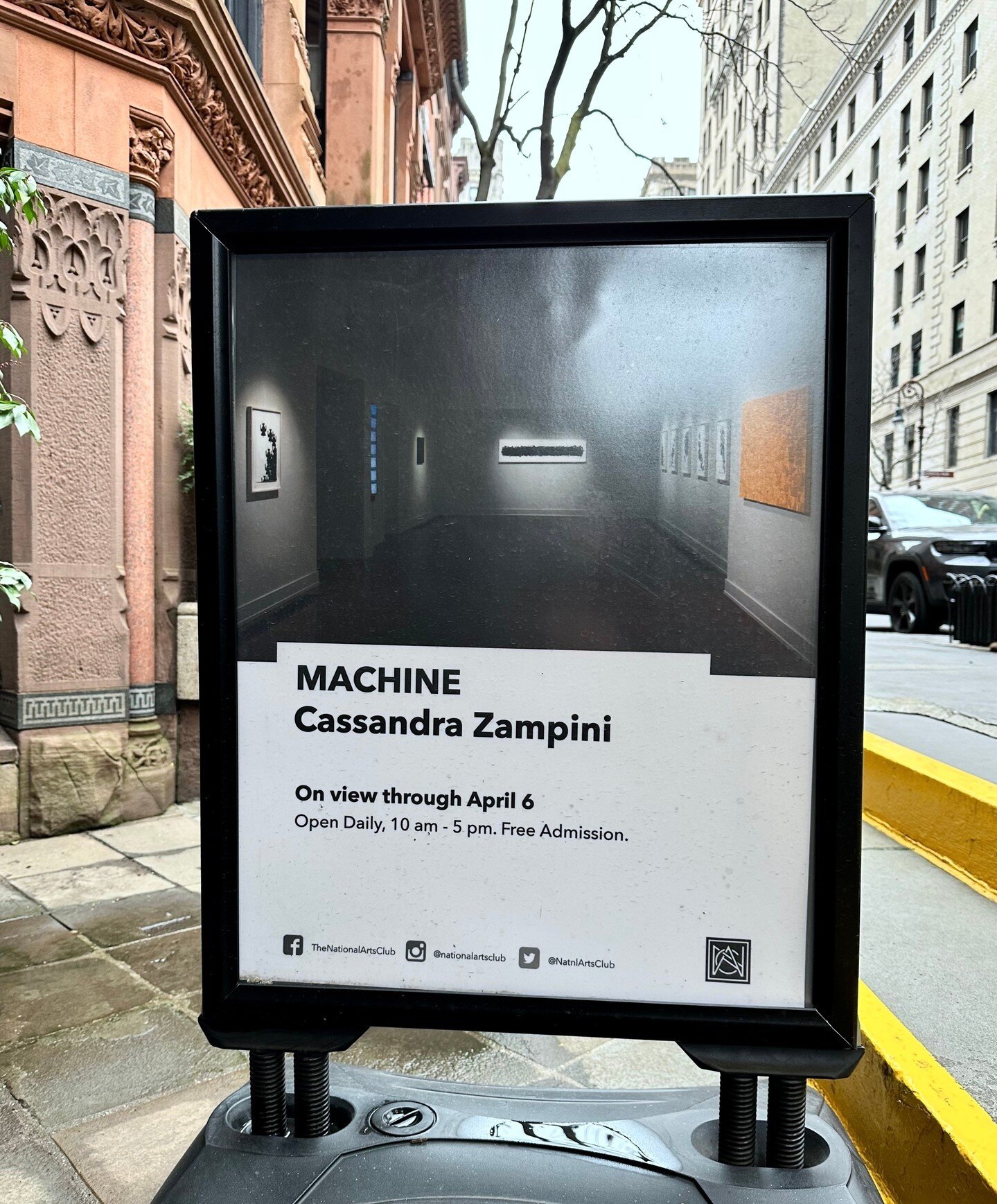 Tuesday 3/7 6pm: Please join me for an Artist Tour and conversation at my solo exhibition &quot;Machine&quot; @nationalartsclub ⁠
⁠
On view until April 6, 2023⁠
⁠
More information via linktree in bio⬆️⁠
⁠
⁠
⁠
⁠
⁠
#cassandrazampini #artisttour #solosh