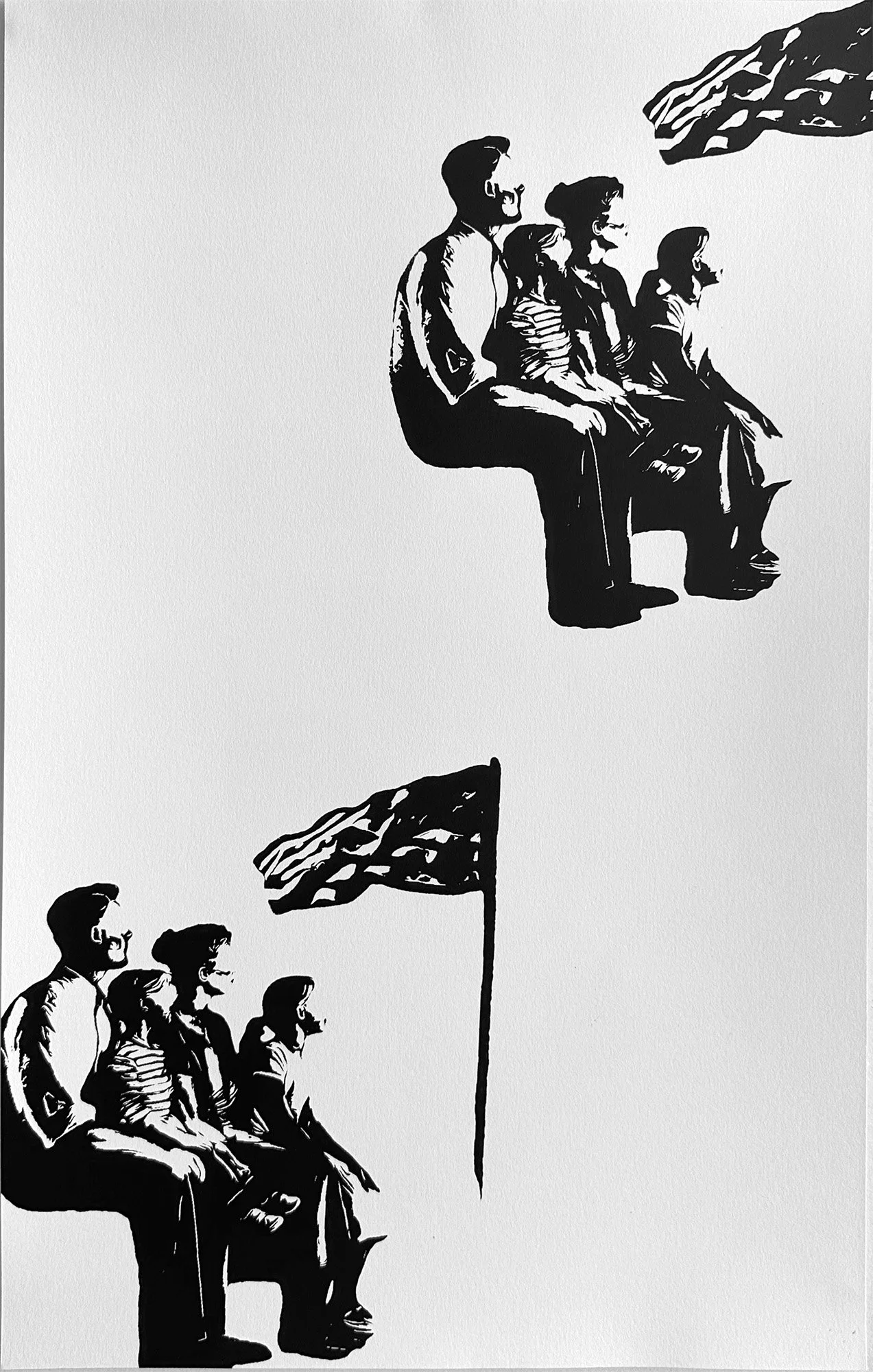 Meme Print No. 4, screenprint on paper, 11 x 14in, 2026