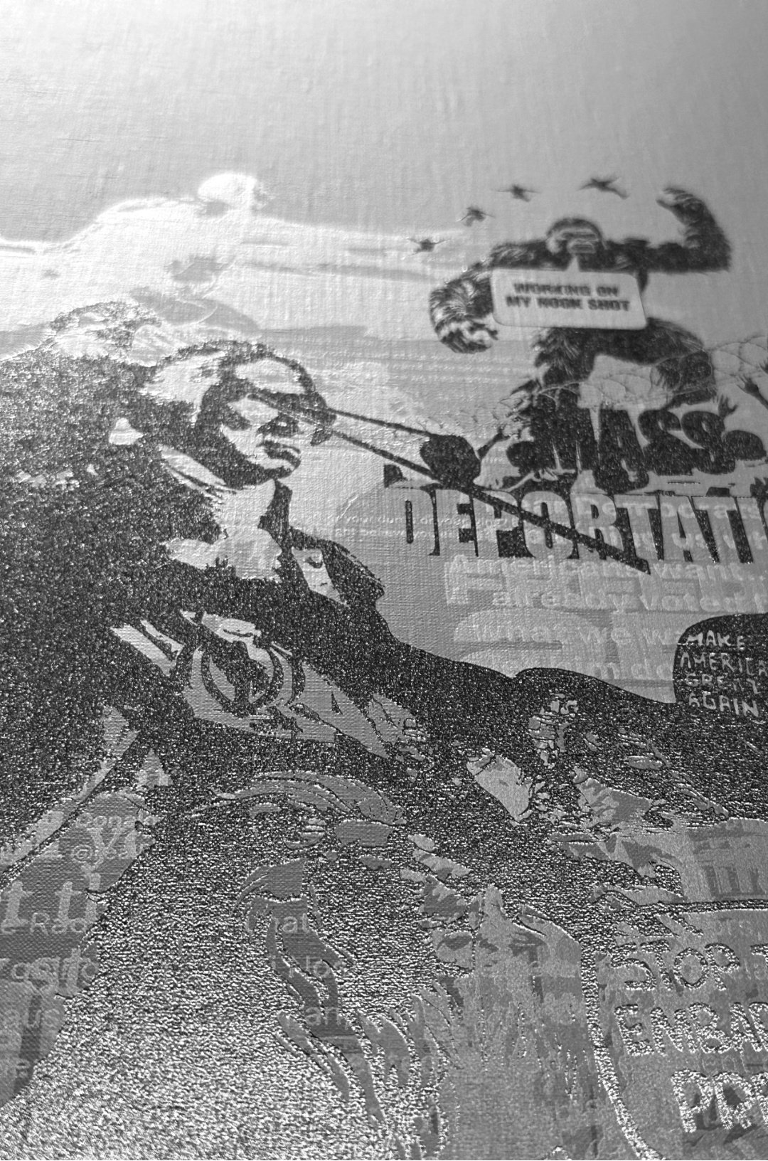 Detail of an interior page from Cassandra Zampini’s MemeWarfare artist zine.