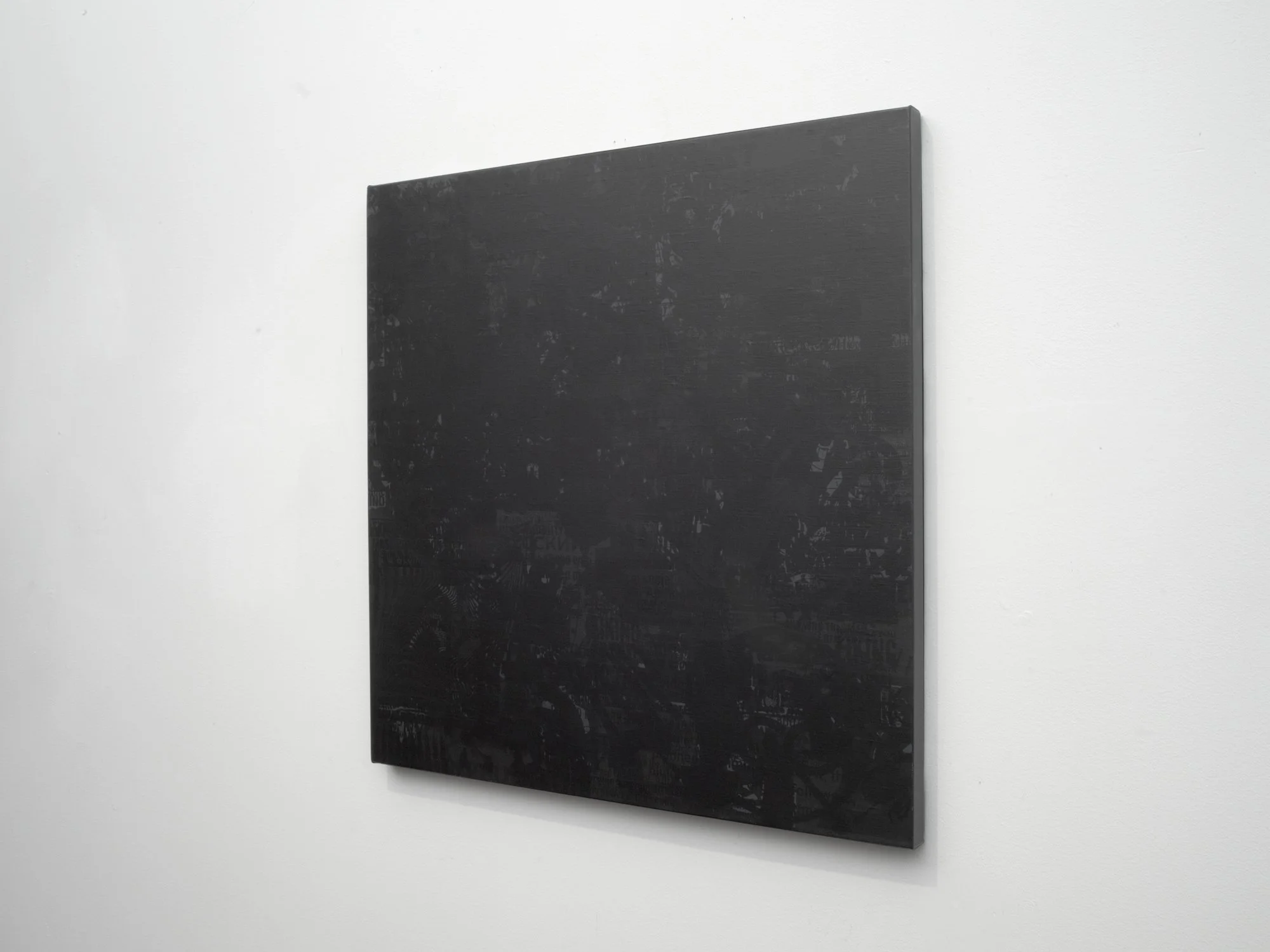 M3 Black, 2023, screenprint on canvas, 20 x20”