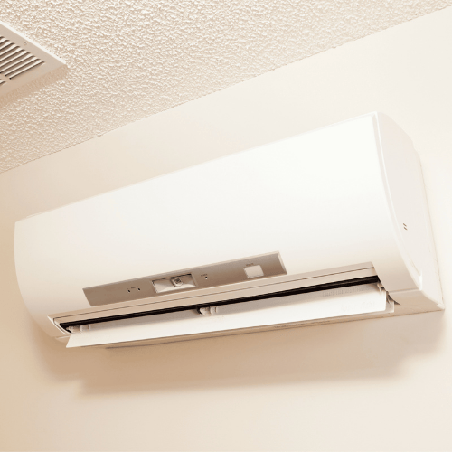 Each room has an individually controlled smart thermostat.