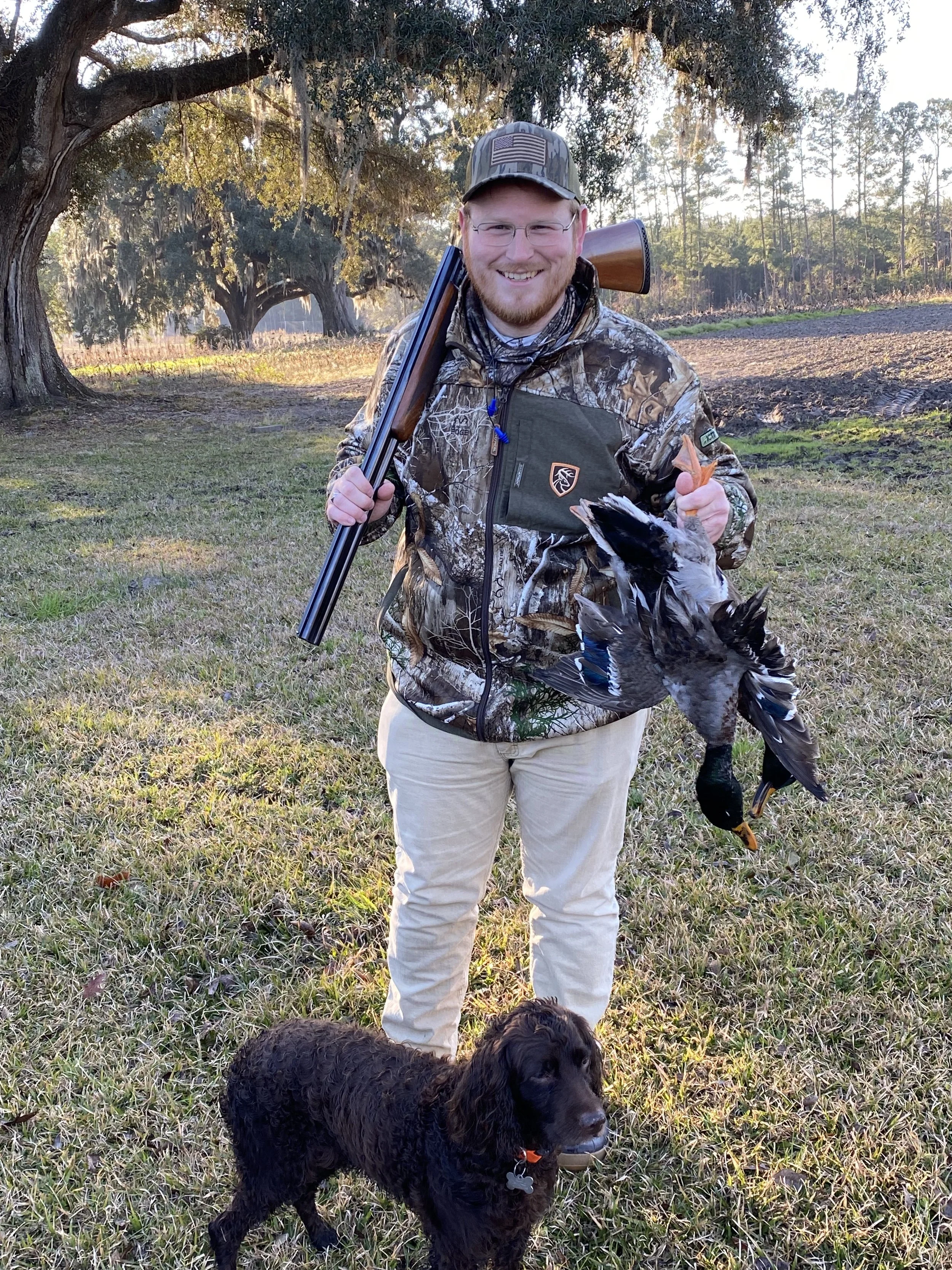 Steven Long holding gun shooting hunting
