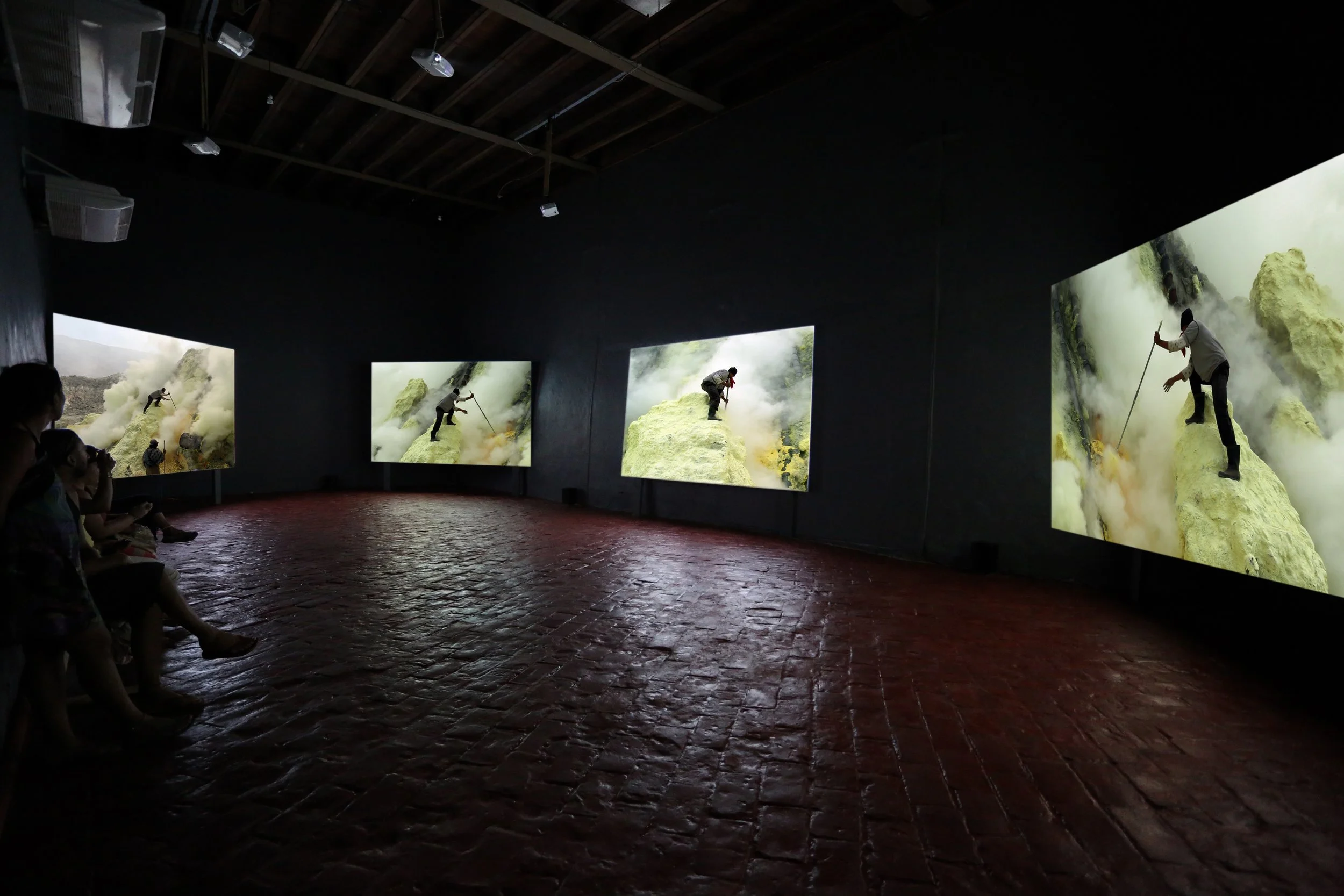 "A Step on the Sun," 2012 (single channel video and five-channel installation)