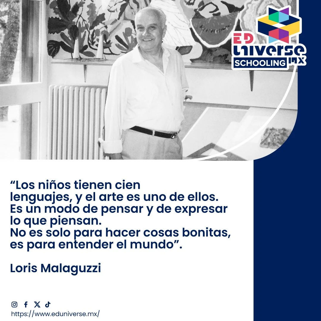🎨✨ Loris Malaguzzi revolucion&oacute; la educaci&oacute;n infantil al reconocer el poder del arte como una herramienta fundamental en el desarrollo del pensamiento. 

Para &eacute;l, el arte no es solo una forma de expresi&oacute;n, sino un lenguaje
