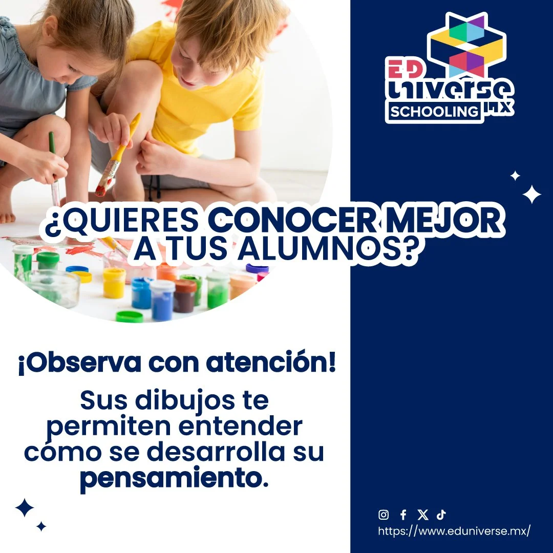 👀🖍️ &iquest;Quieres conocer mejor a tus alumnos? &iexcl;Observa con atenci&oacute;n! 🖍️👀

Esta semana en EDuniverseMX, te invitamos a mirar m&aacute;s all&aacute; de los colores y las formas. Los dibujos de tus estudiantes son una ventana a su pe