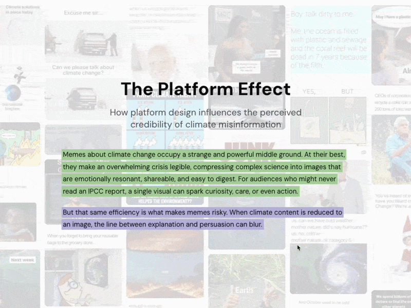 Climate Misinformation Study (Data + Design)