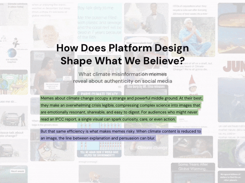 Climate Misinformation Study (Data + Design)