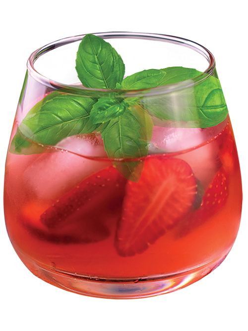 Strawberry & Basil Rum Refresher — Alizé