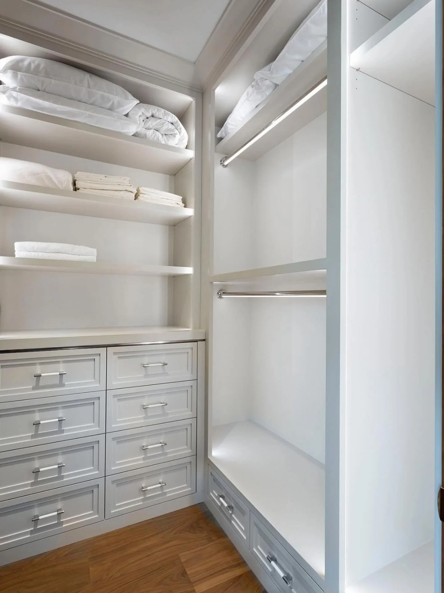 Keeping it organized. This sleek closet makes me happy!