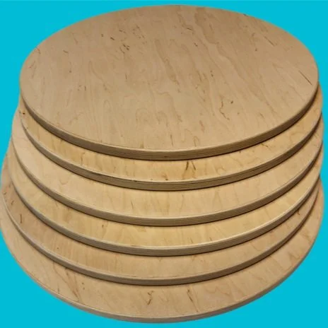 Baltic birch rounds prepared for custom craft projects