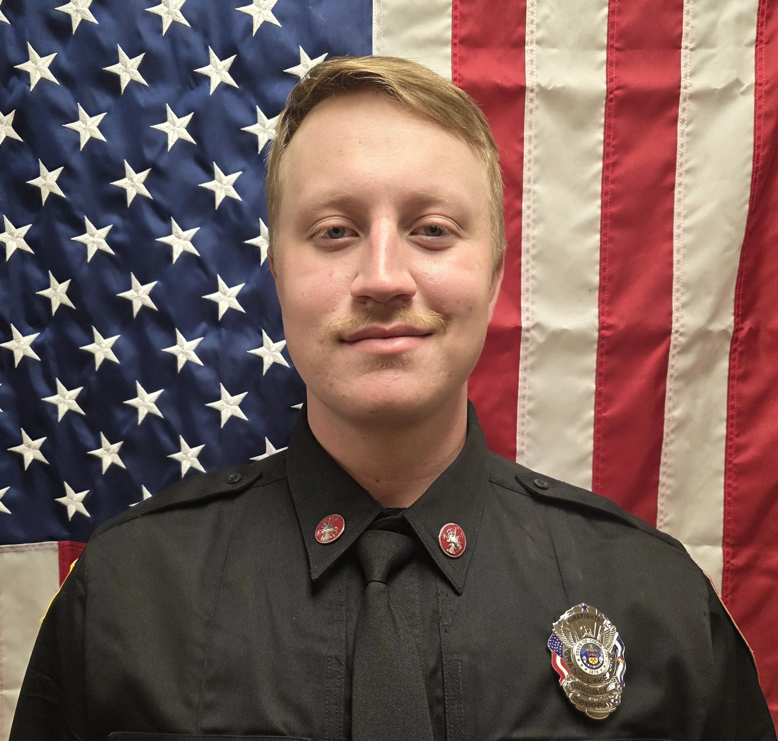 Photo of Cade Kuxhausen, reserve firefighter EMT