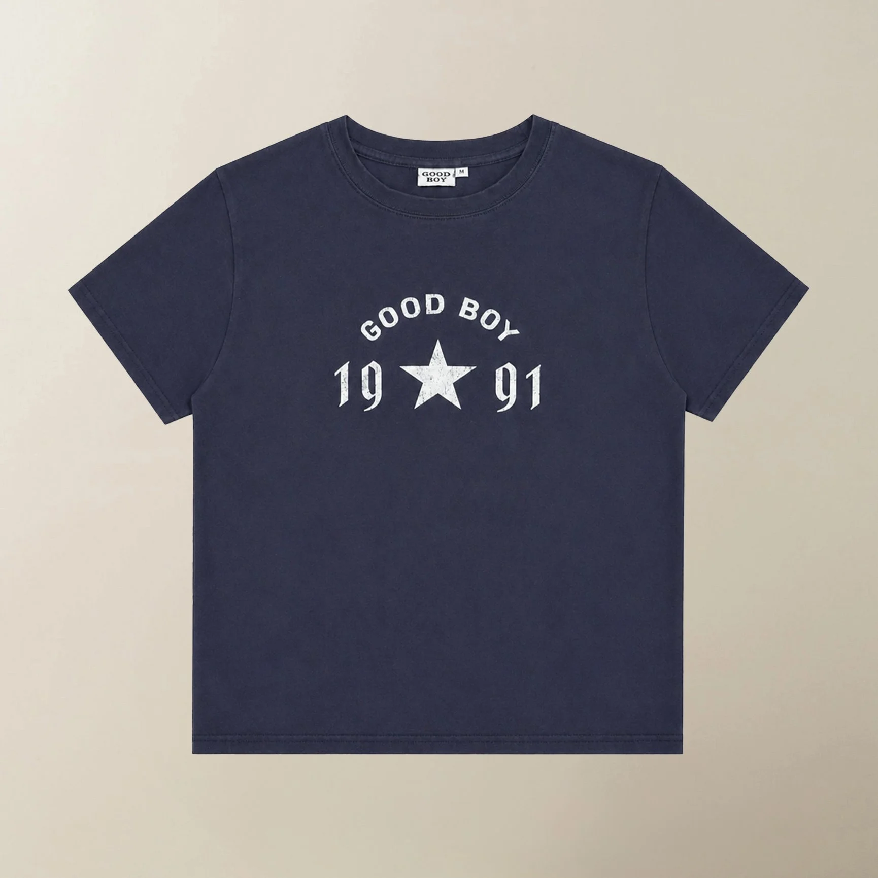 Shrunken Navy Tee