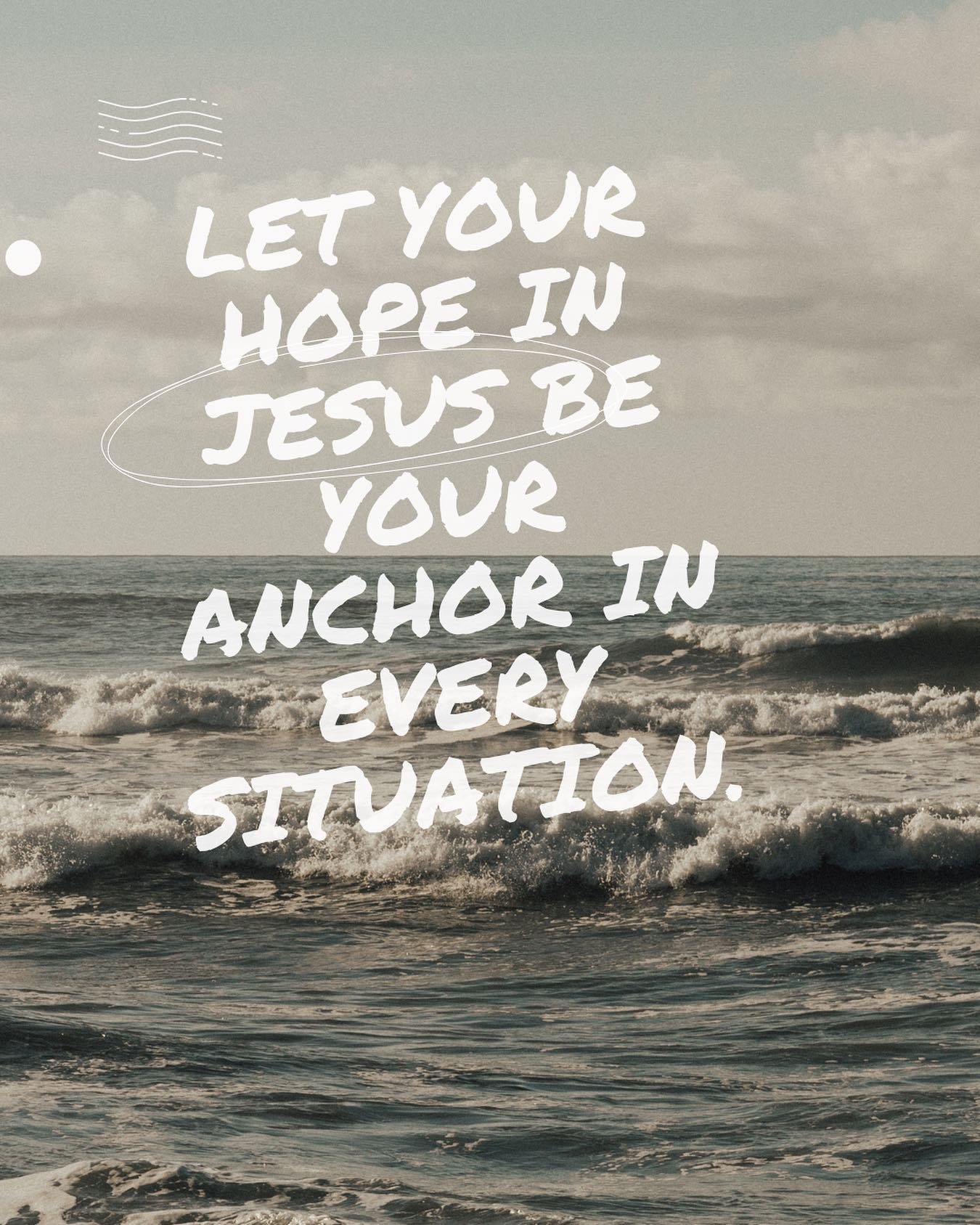 In the highs and lows of life, let Jesus be our anchor. 

Our prayer is that we realize that Jesus wants to be where we are, we don&rsquo;t need to pretend or show off, Jesus loves you and nothing can change that. 

Tag someone you care about. 💕 

#