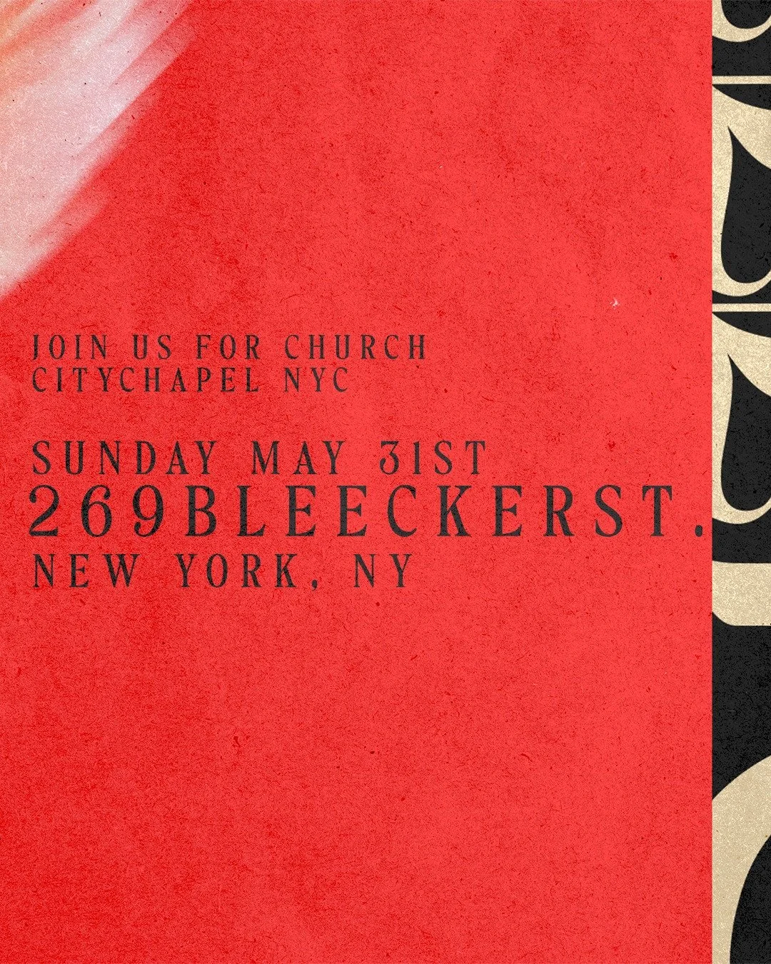 Sunday is almost here 🌿

☀️ Join us on May 31st at 10:30AM at 269 Bleecker Street for worship, community, and a joyful morning together. We&rsquo;d love to see you there!
