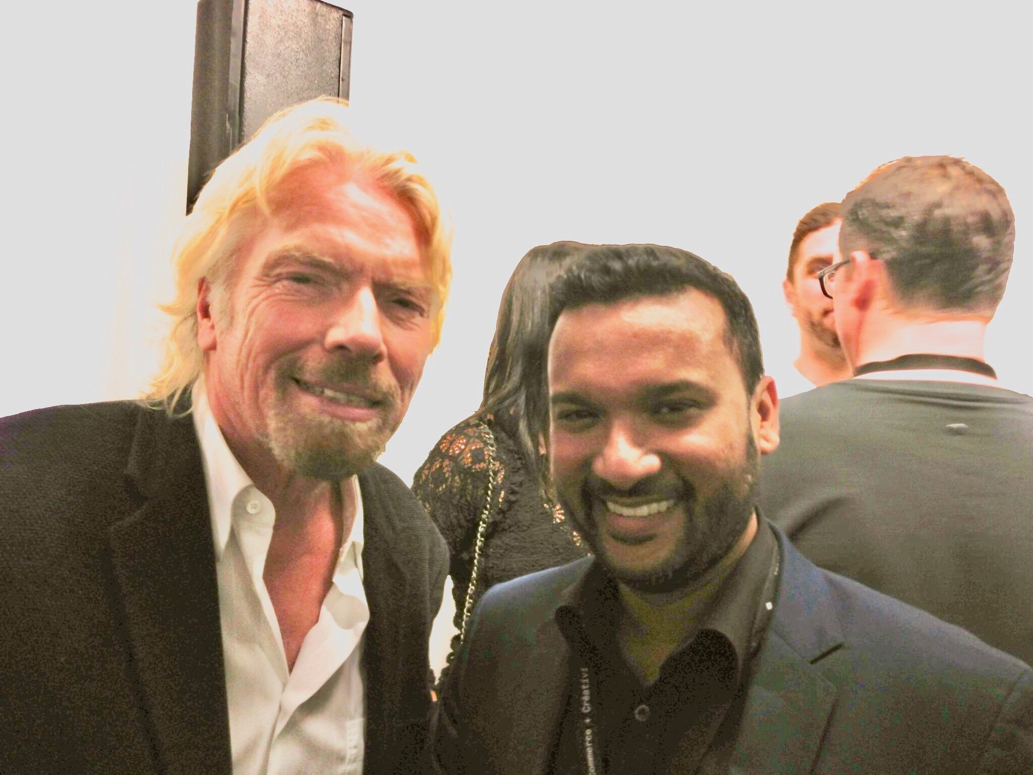 Afdhel Aziz and Richard Branson