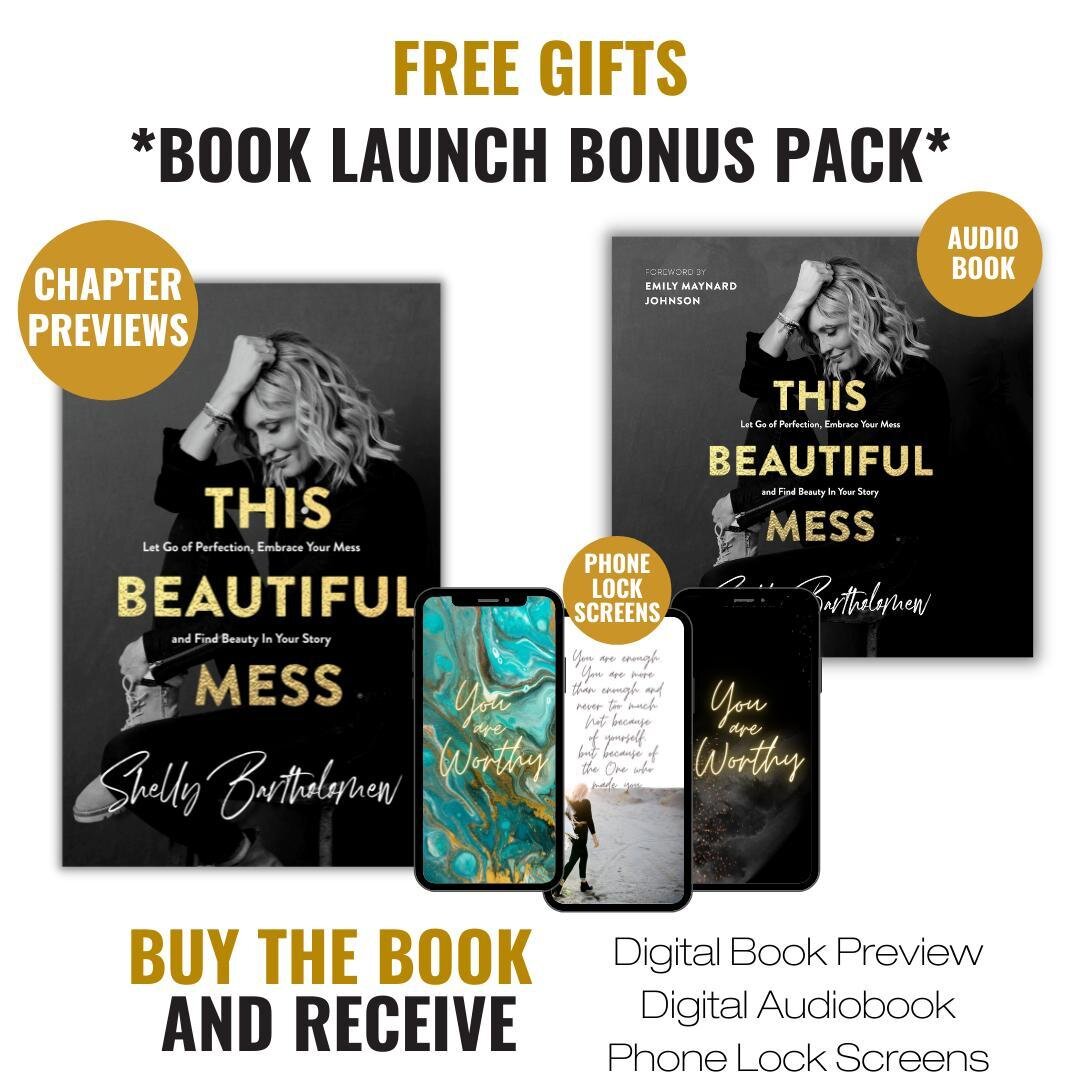 Hurry, these bonuses for the purchase of This Beautiful Mess are only available for a few more weeks!  Go to https://www.shellybartholomew.com/book to snag them!