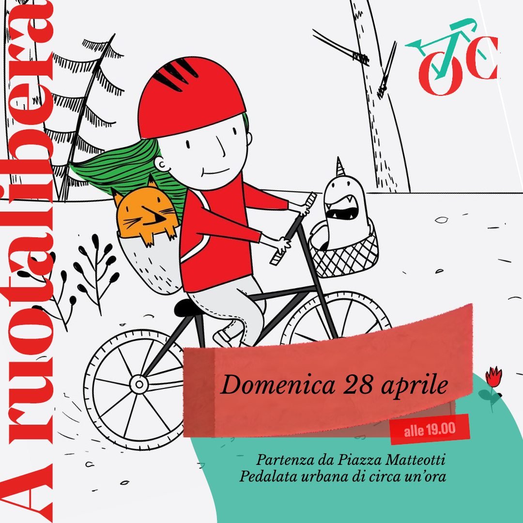 Come godersi una fantastica serata per una pedalata in compagnia con temperatura perfetta? 🚴❗🌺 E con campanelli 🔔, musica 🎶🎵e un fiume di bici coloratissime 🚲🚲🚲 a rallegrare la nostra citt&agrave;?

𝗟'𝗮𝗽𝗽𝘂𝗻𝘁𝗮𝗺𝗲𝗻𝘁𝗼 𝗲̀ 𝗰𝗼𝗻 𝗔 ?