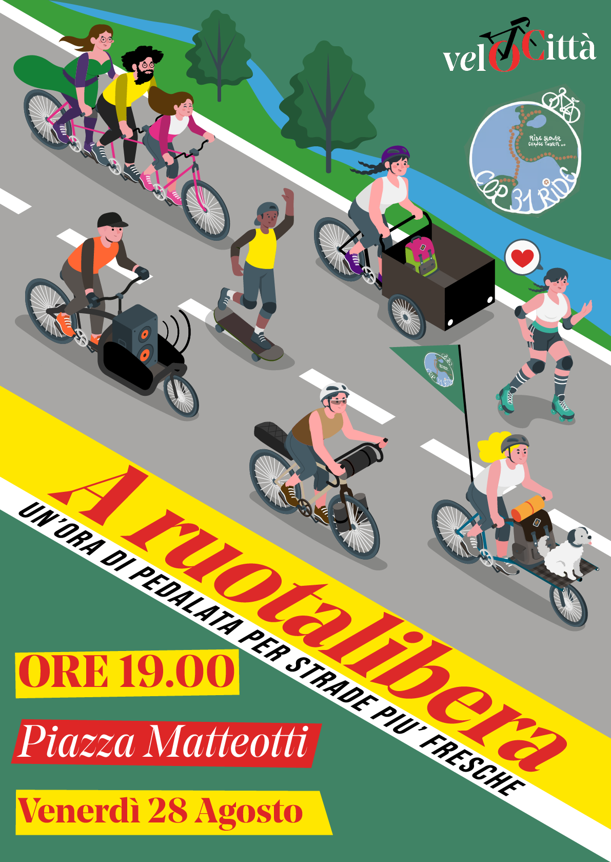 A Ruotalibera - COP31 Bike Ride | venerdì 28 agosto 2026