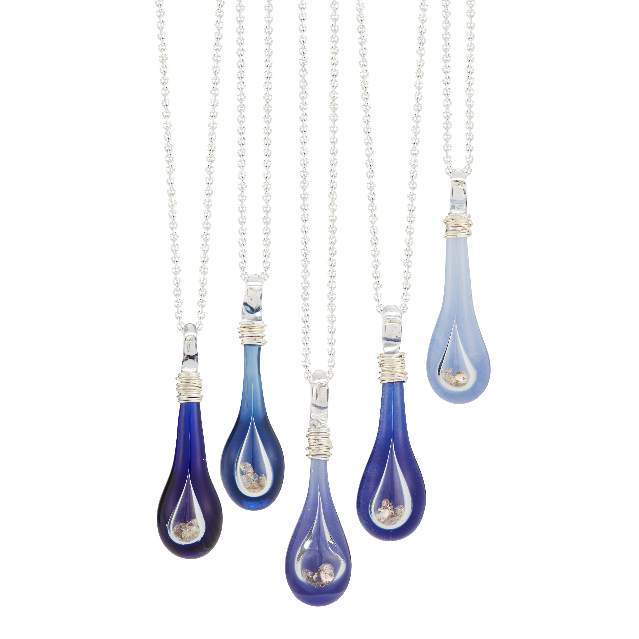 Original sea glass drop pendant necklace - more colours available – Wild  Soul Sea Glass