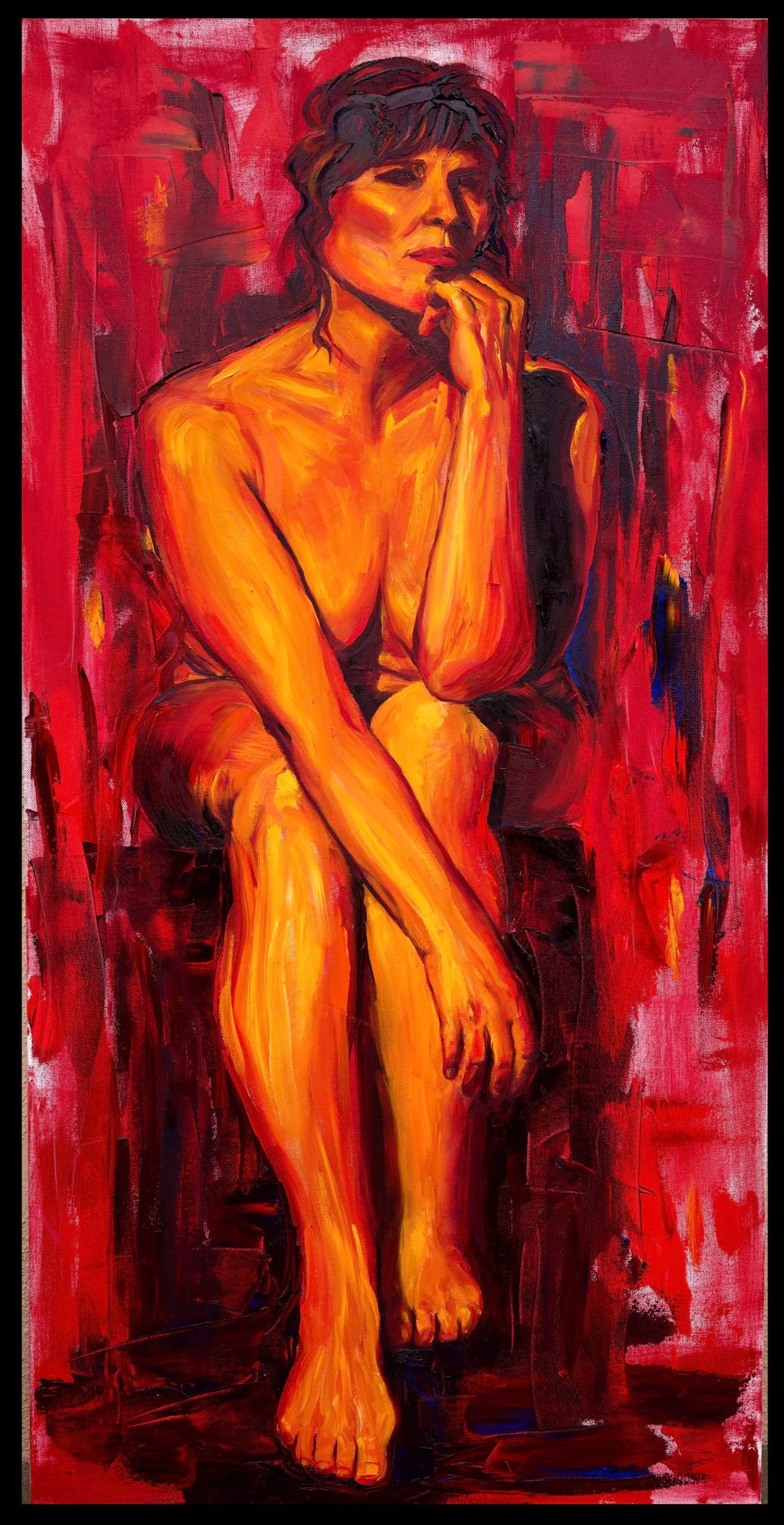 "Unbecoming", Oil on Canvas 24” x 48”, April 2025