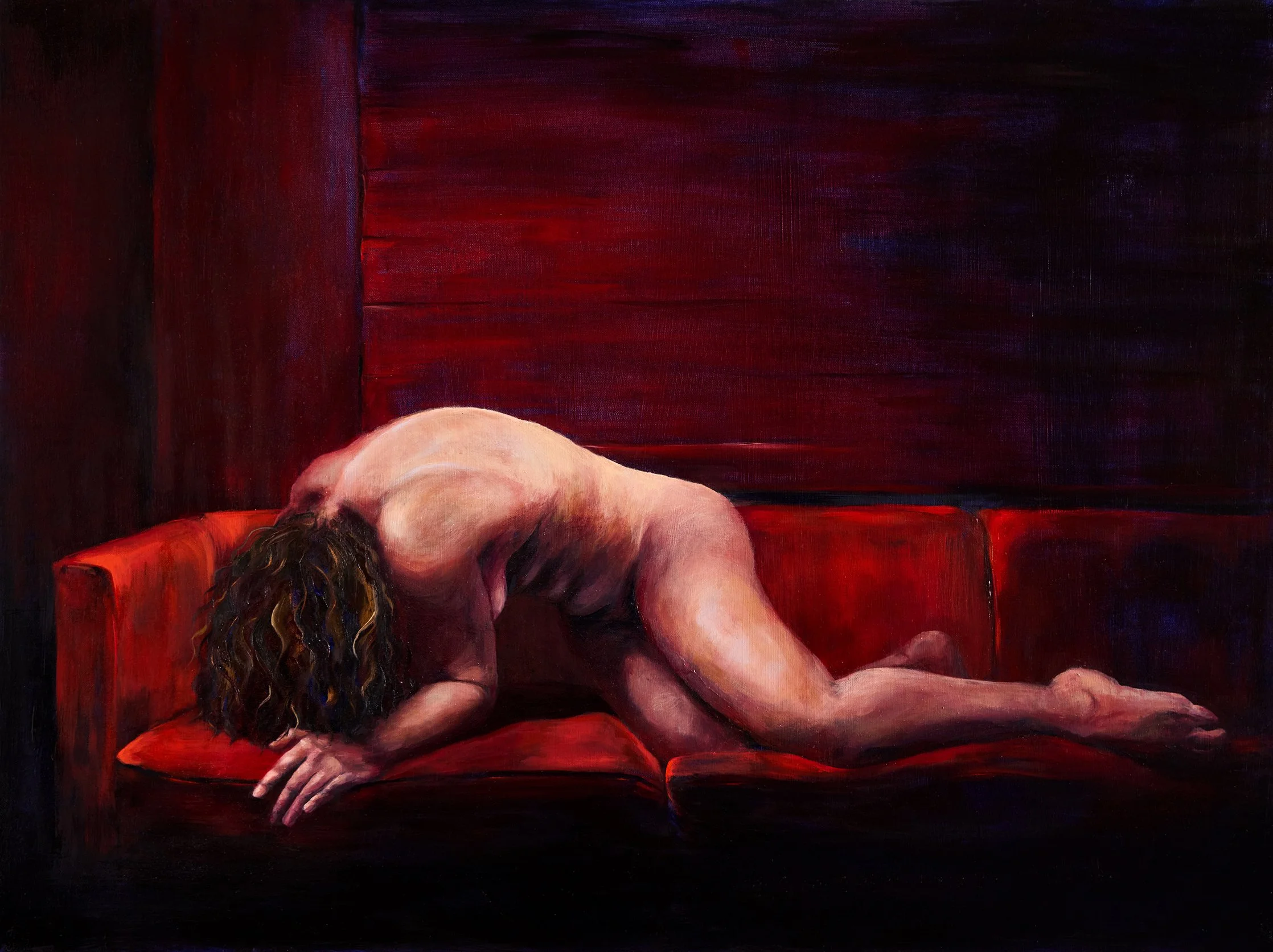 "Not for your viewing pleasure", Oil on Canvas, 30” x 40”, March 2026