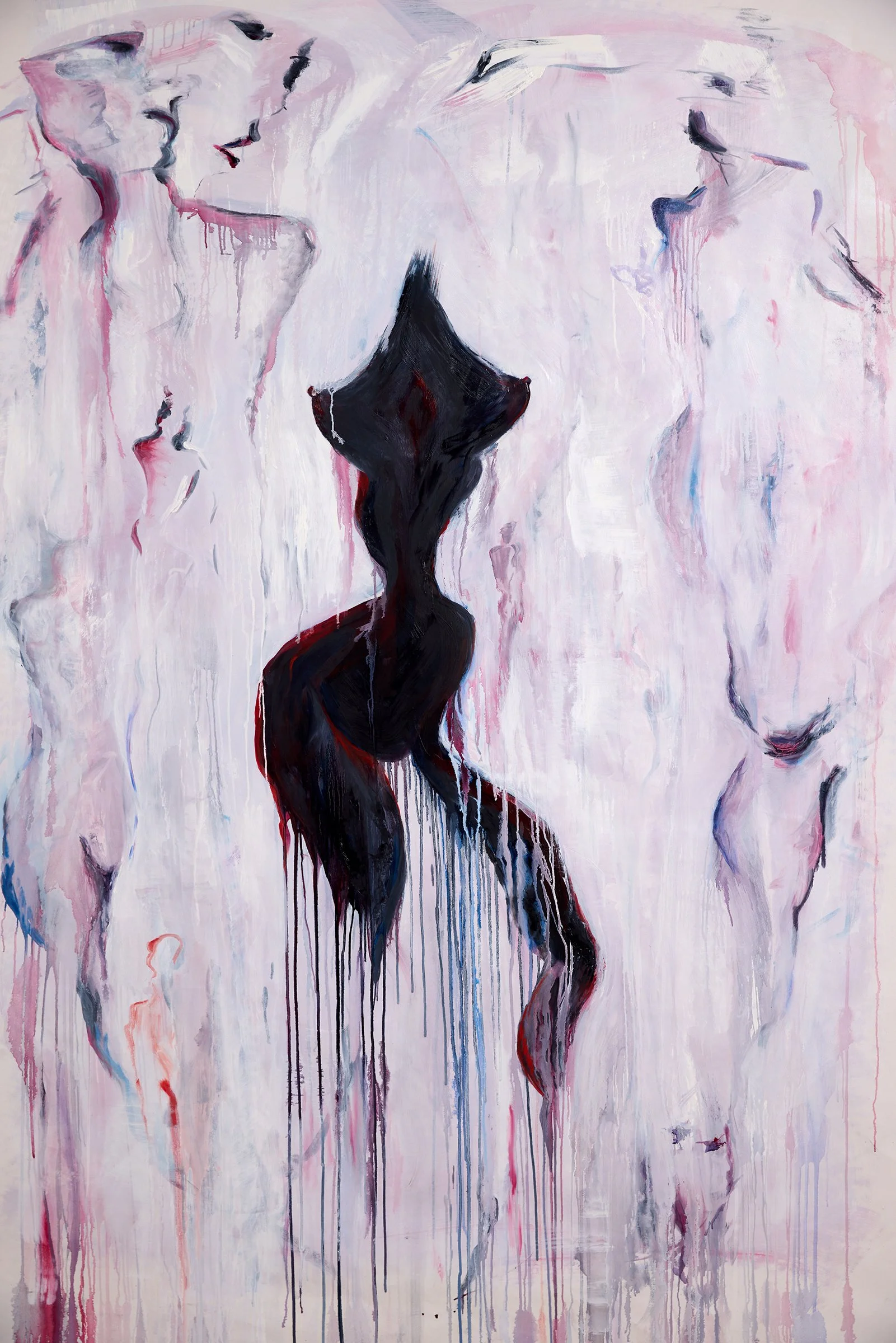 "Shadow Self", Oil on Canvas, 5' x 7', May 2025