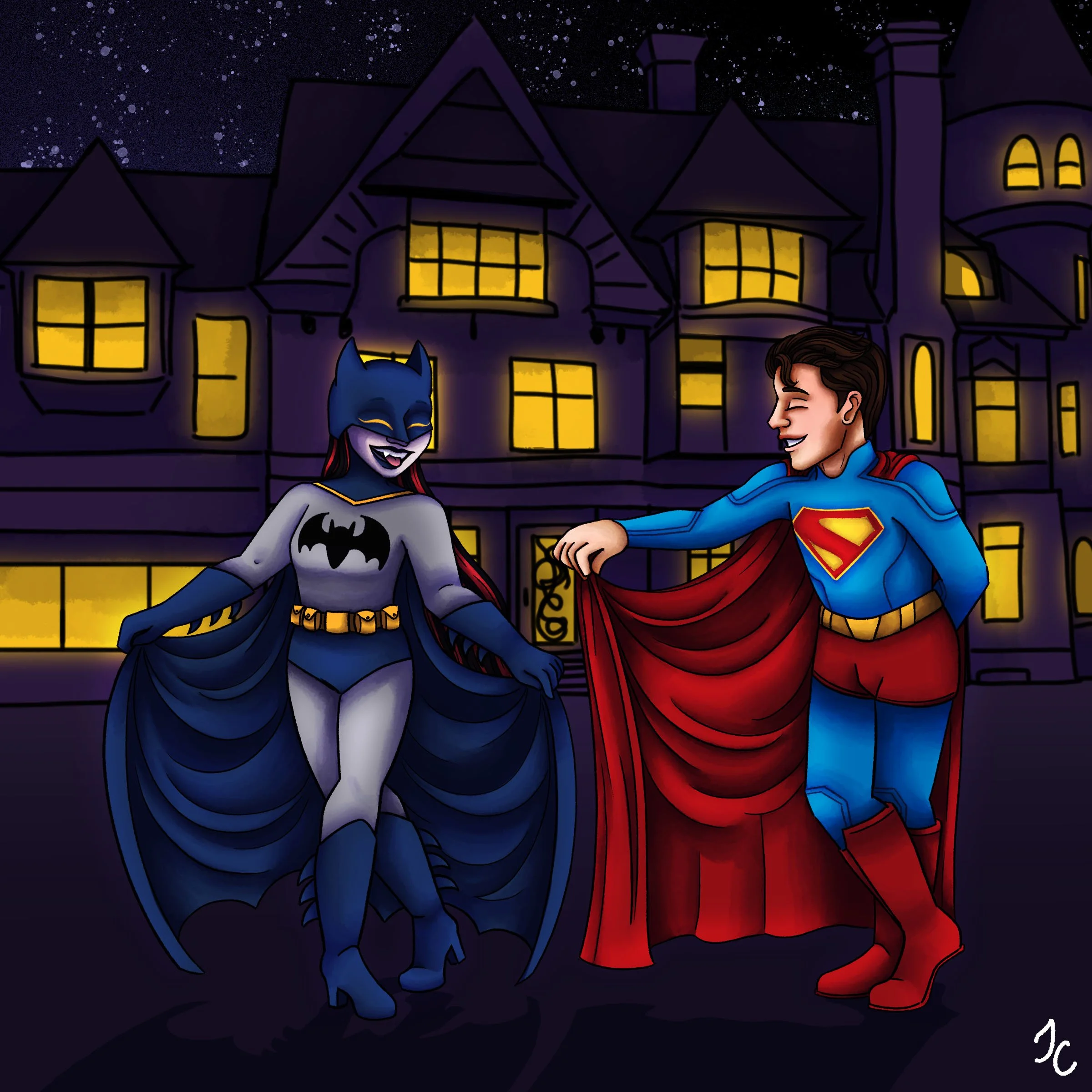 Batman and Superman Costumes