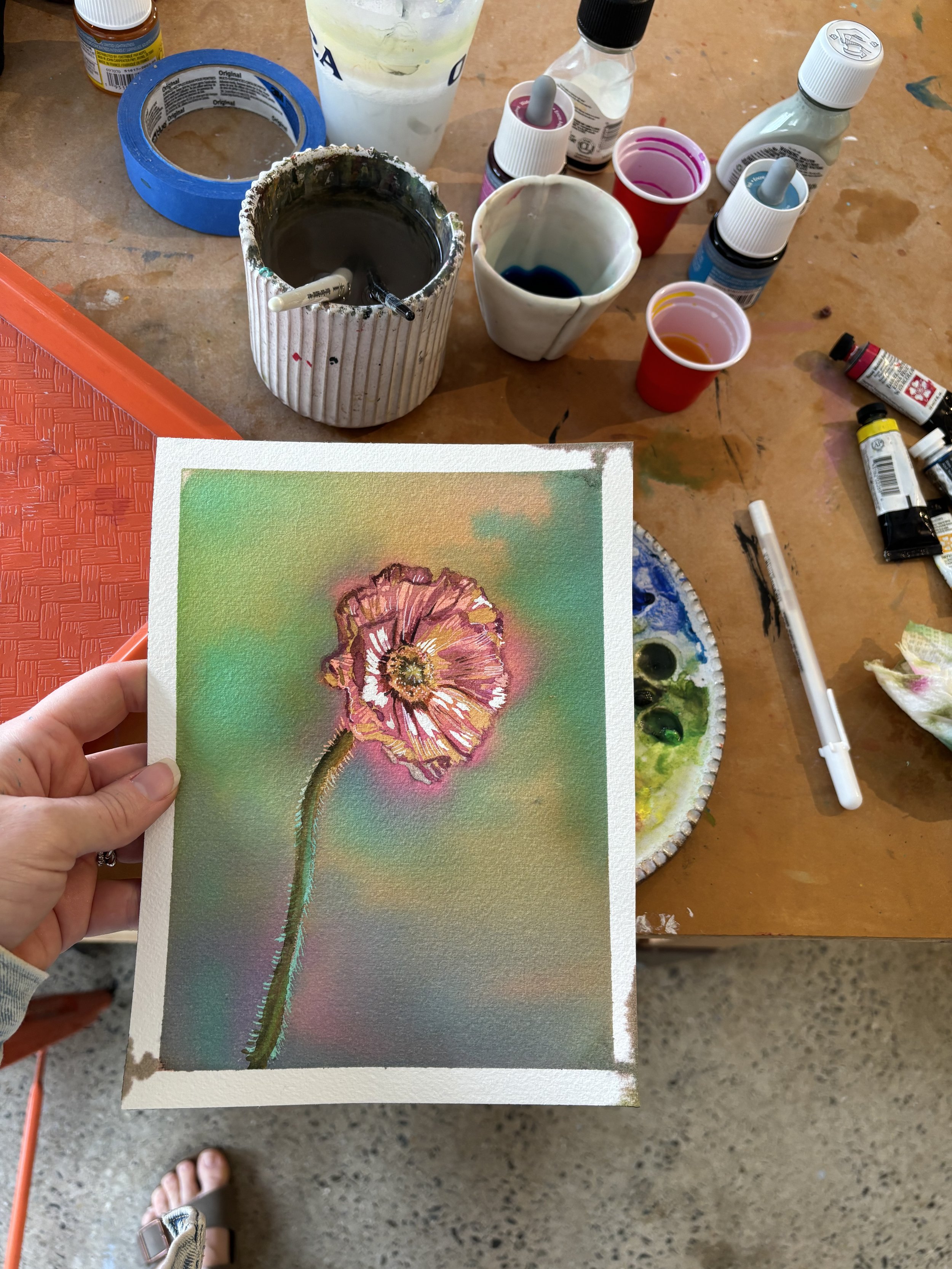 Adult Art Camp Series: Watercolor Pouring Method