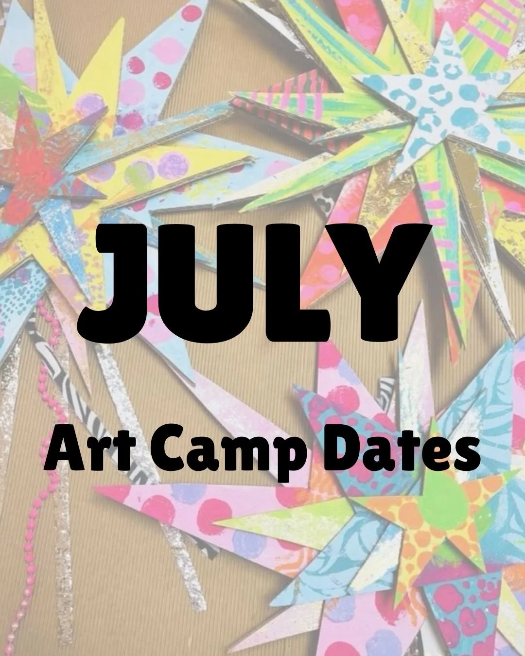 Kids Pop-Up Art Camps- JULY