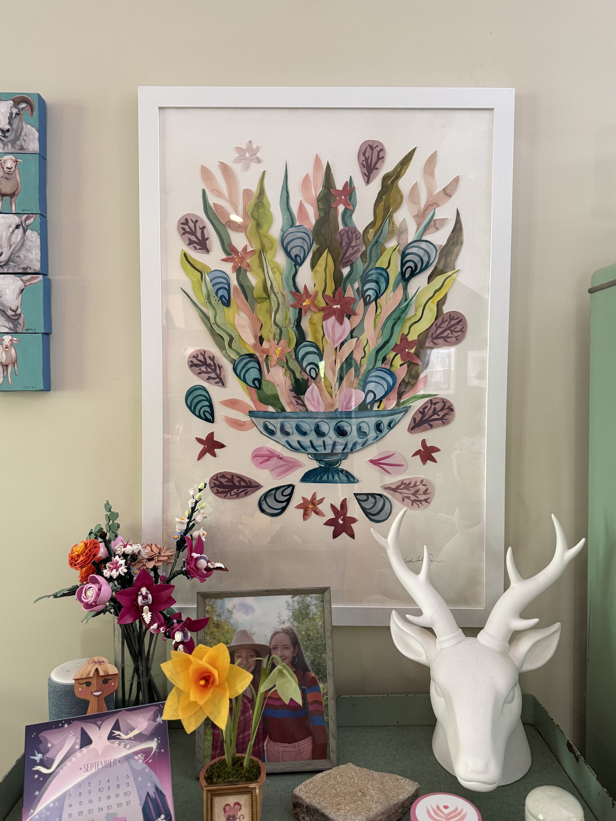 Floral Watercolor Collage Workshop - Coastal Edition