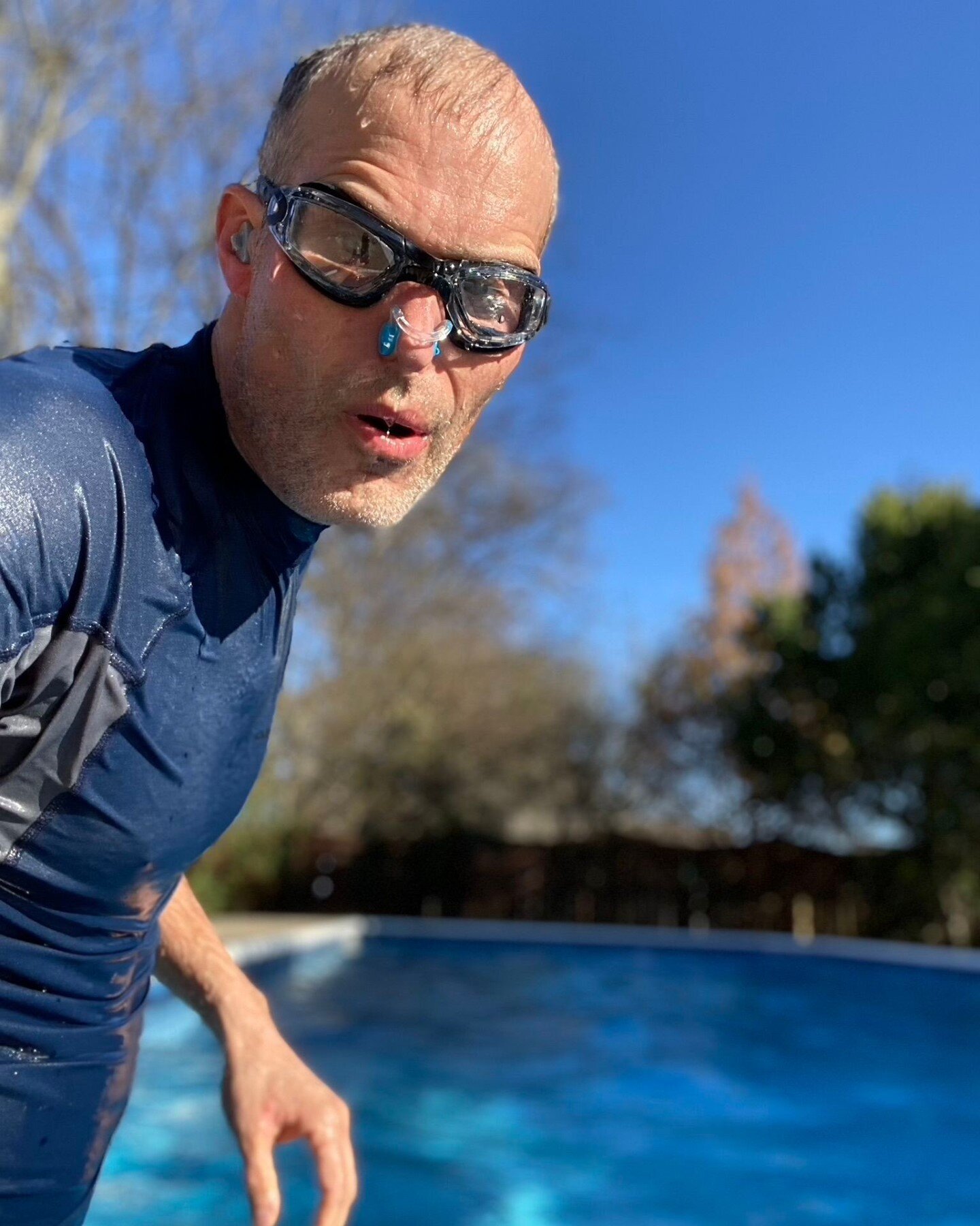 Cold swimming. After my head injury I began to feel a lot of persistent anxiety. And it seemed that almost any type of sensation, sound, or light easily became overwhelming. But one thing that I found that helped me reorient myself and emerge from th