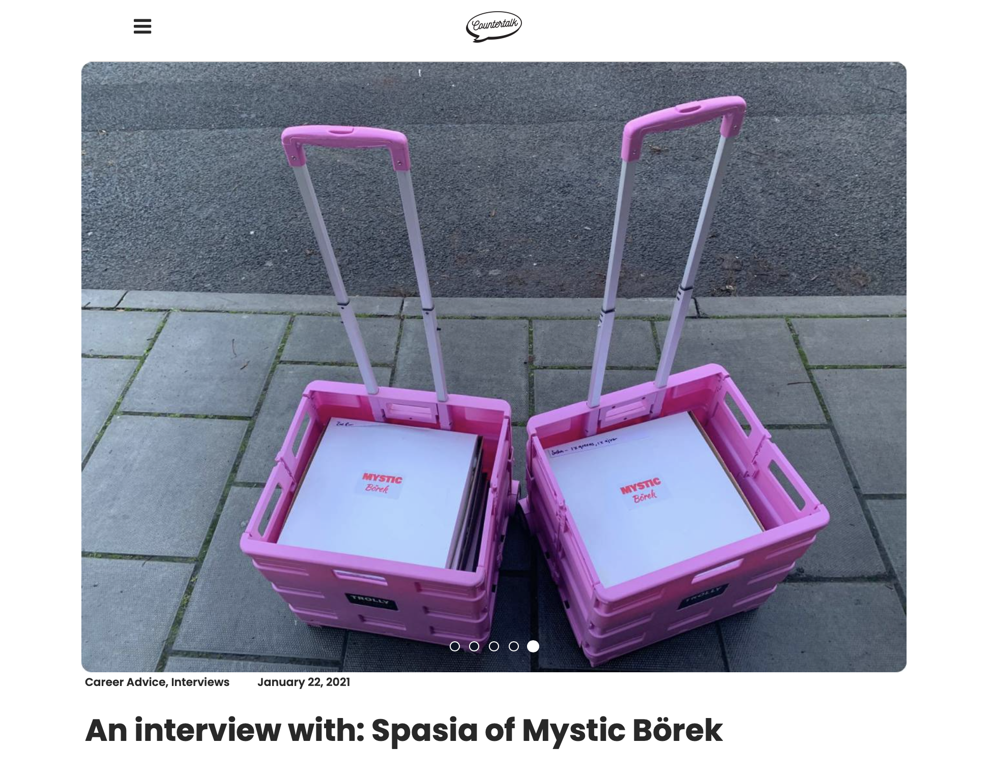 COUNTERTALK (INTERVIEW): JANUARY 2021