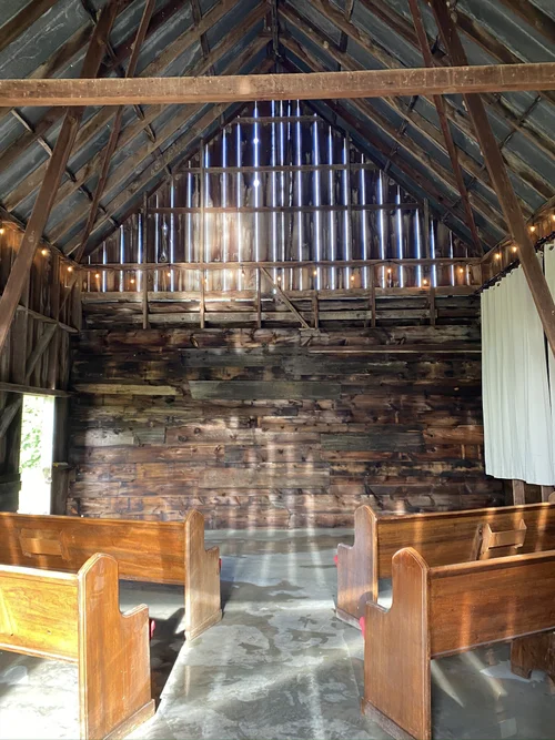 Our historic barn interior