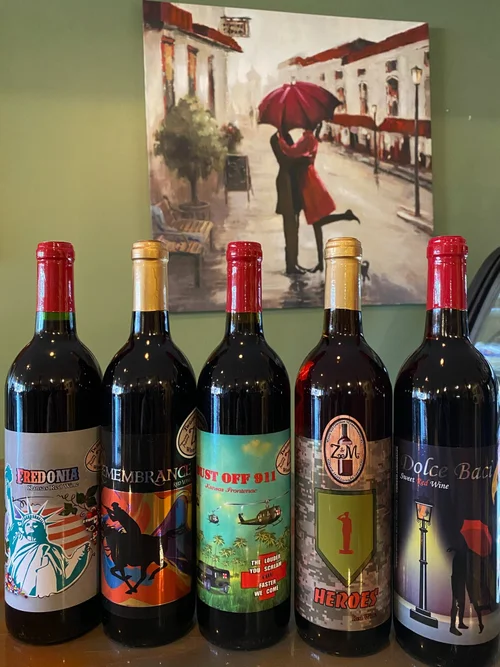 Our Kansas Wines on display
