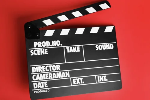 Directors clap board