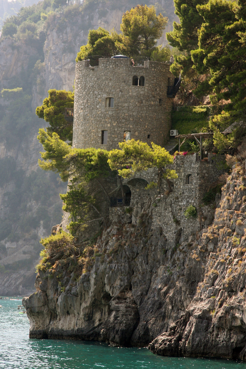 Old Italian seaside castle