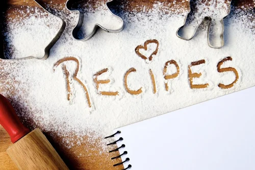 recipes written in flour