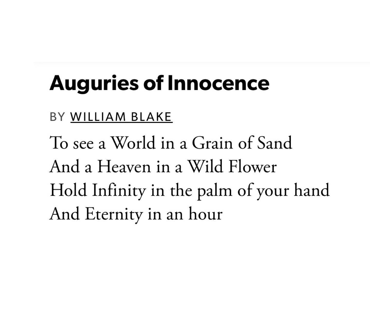 #theauguriesofinnocence by #williamblake 
.
#poetrycommunity #poetrylovers