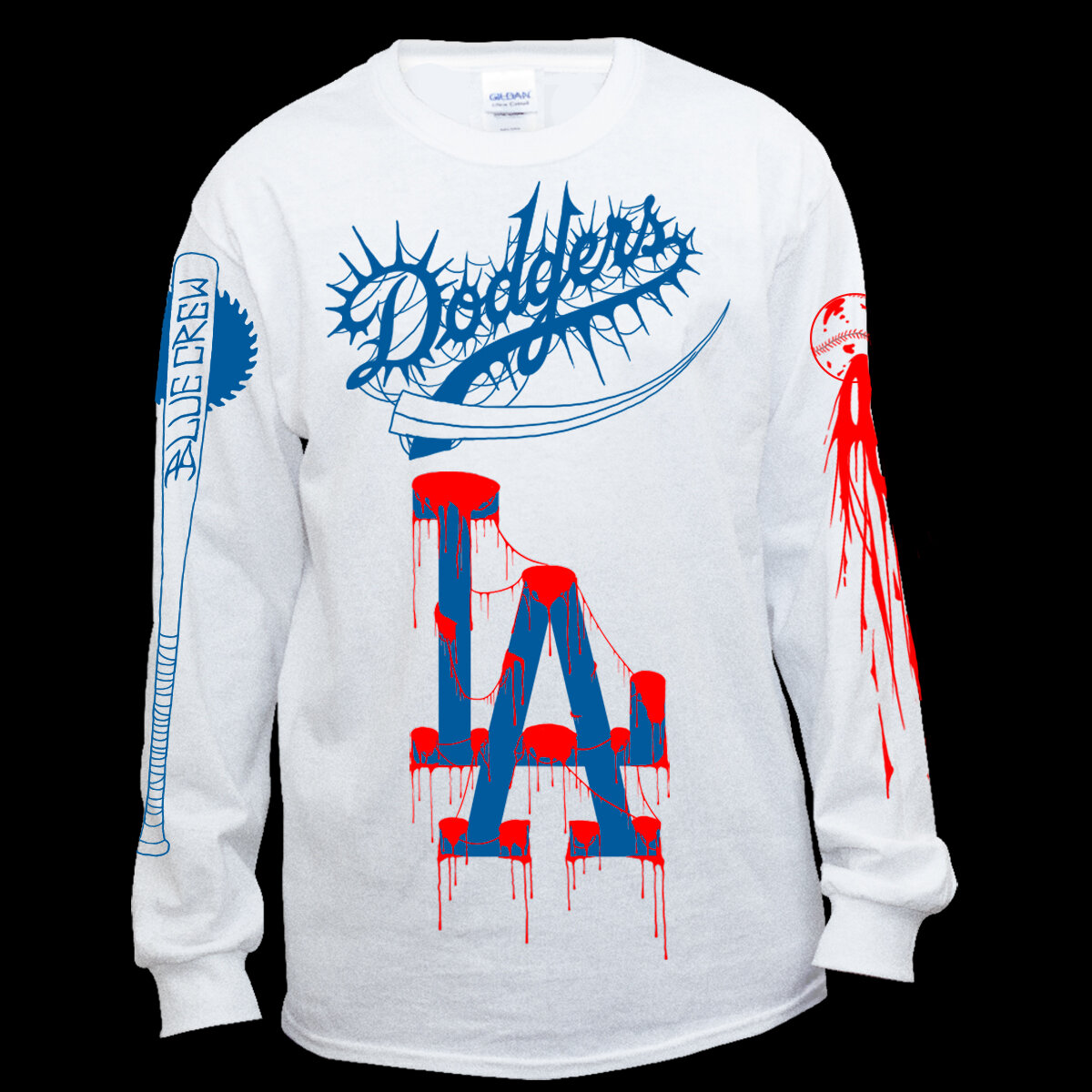 L.A. BLEEDS BLUE LONG SLEEVE SHIRT