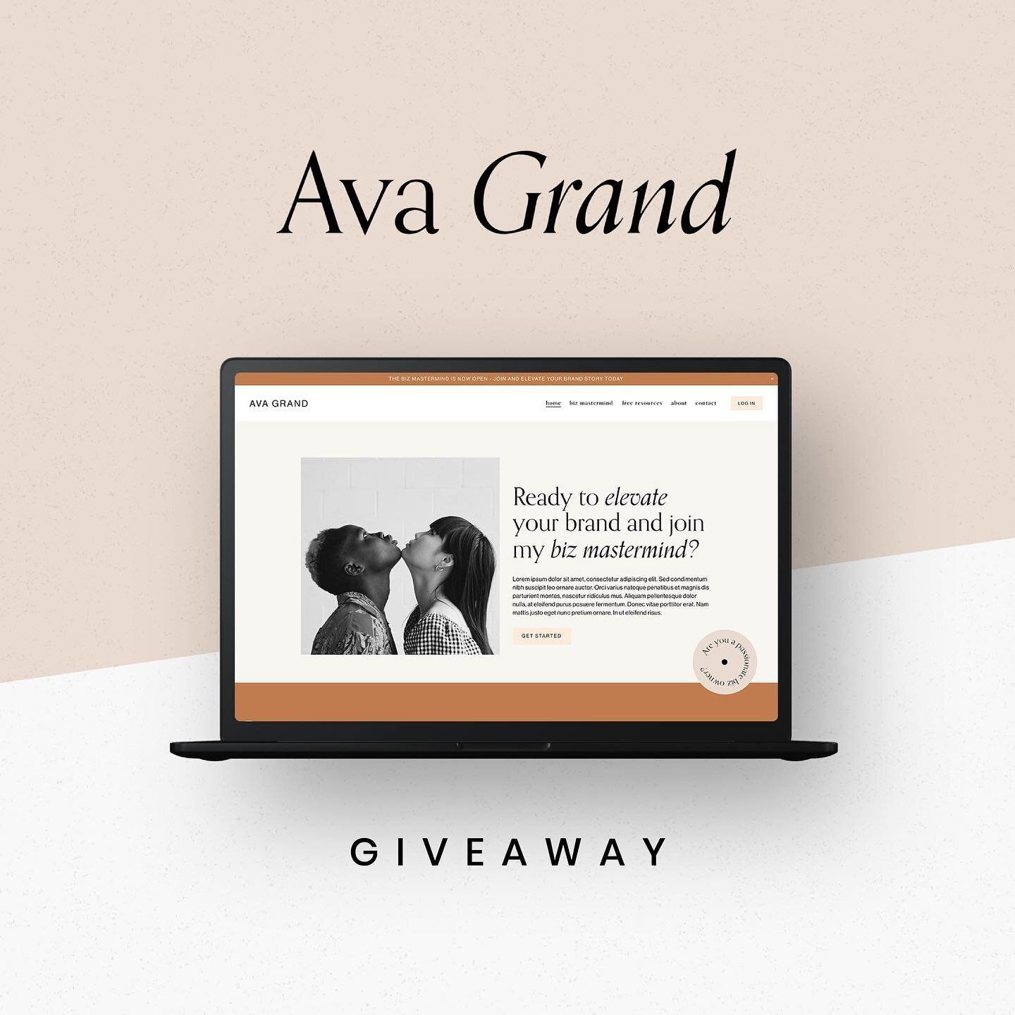 ✨ GIVEAWAY! ✨⁠⠀
&bull;⁠⠀
We&rsquo;re super excited to be giving away a copy of our newest Squarespace 7.1 Template Kit + Social Media Templates, Ava Grand 🖤⁠⠀
&bull;⁠⠀
The Ava Grand Squarespace Template Kit is a modern and sleek design. With a detai