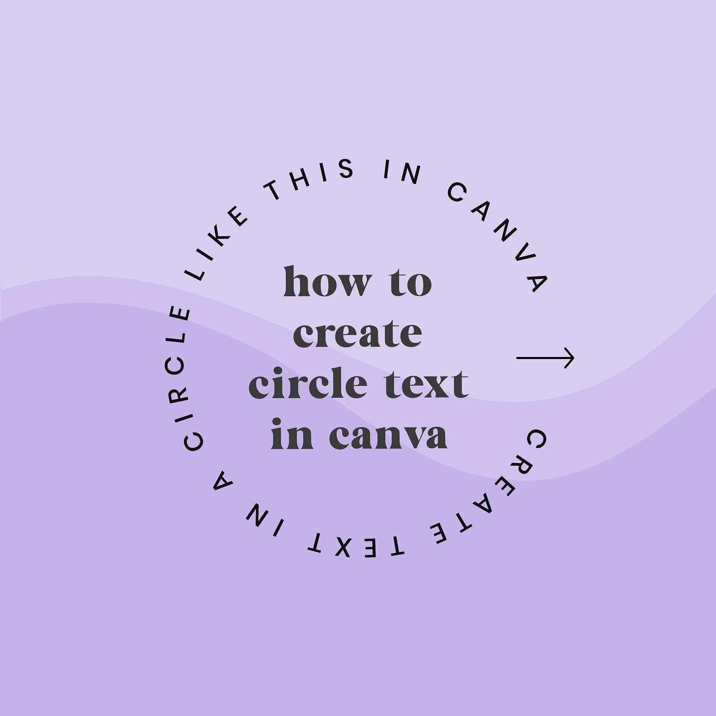 How to type your text in a Circle in @Canva - LOVE this feature by Canva. Seriously, they've added so much fun stuff recently, and this is a highlight! Have you tried it out yet? 😀