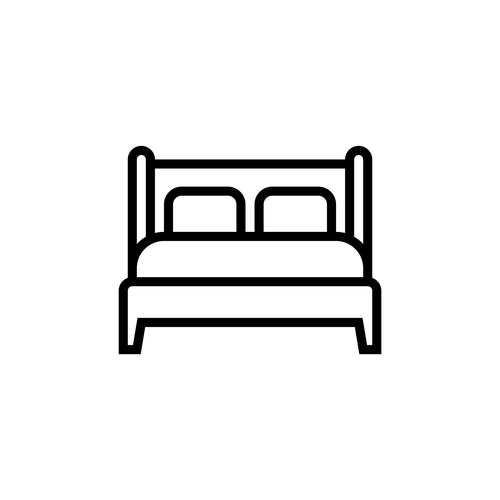 1 king bed, 4 twin bed bunks