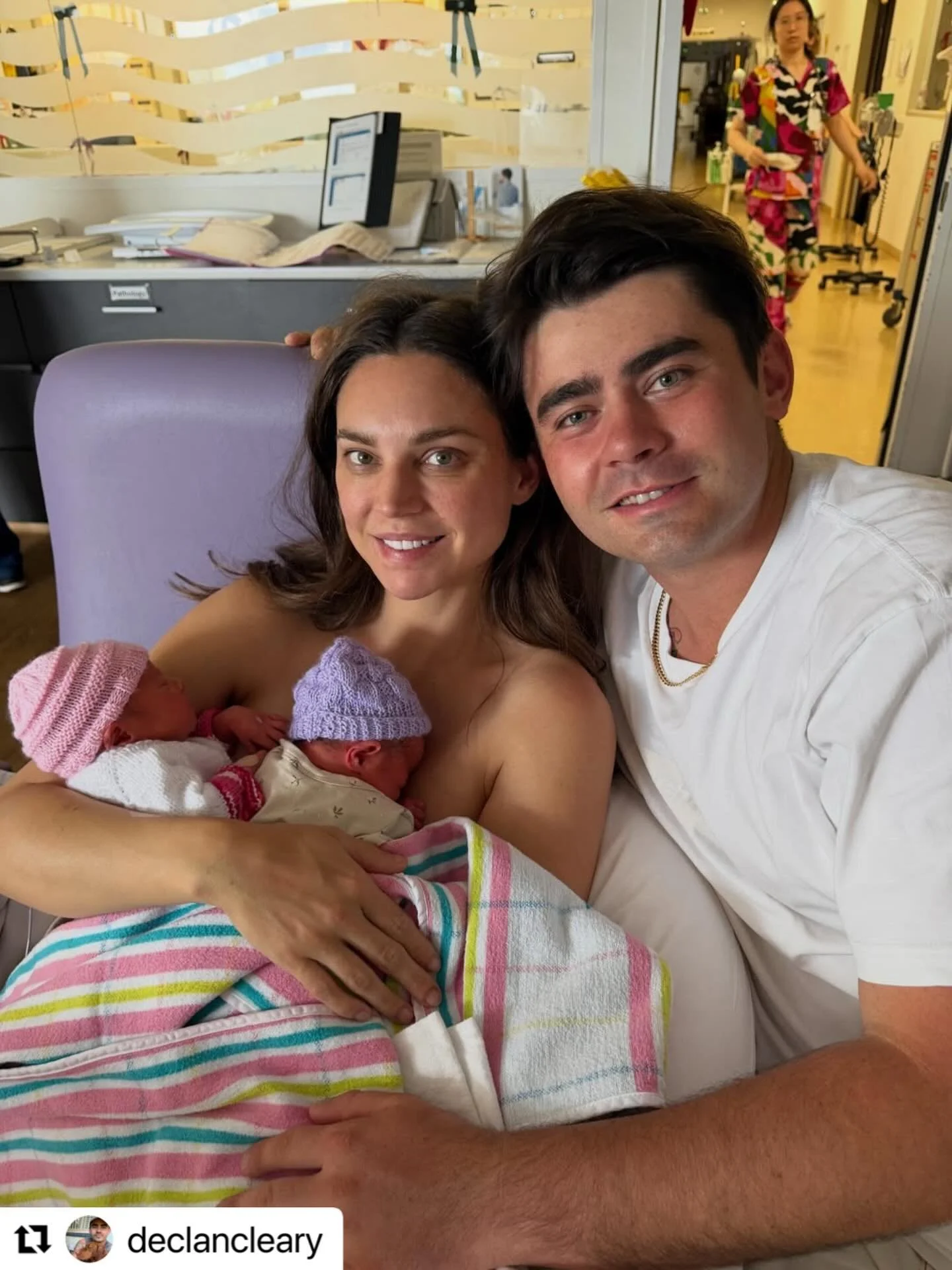 Congratulations to @sarahtodd and @declancleary on the wonderful news of their twin girls, Claudia and Charlotte. We are so thrilled for you both 🩷🩷🩷🩷