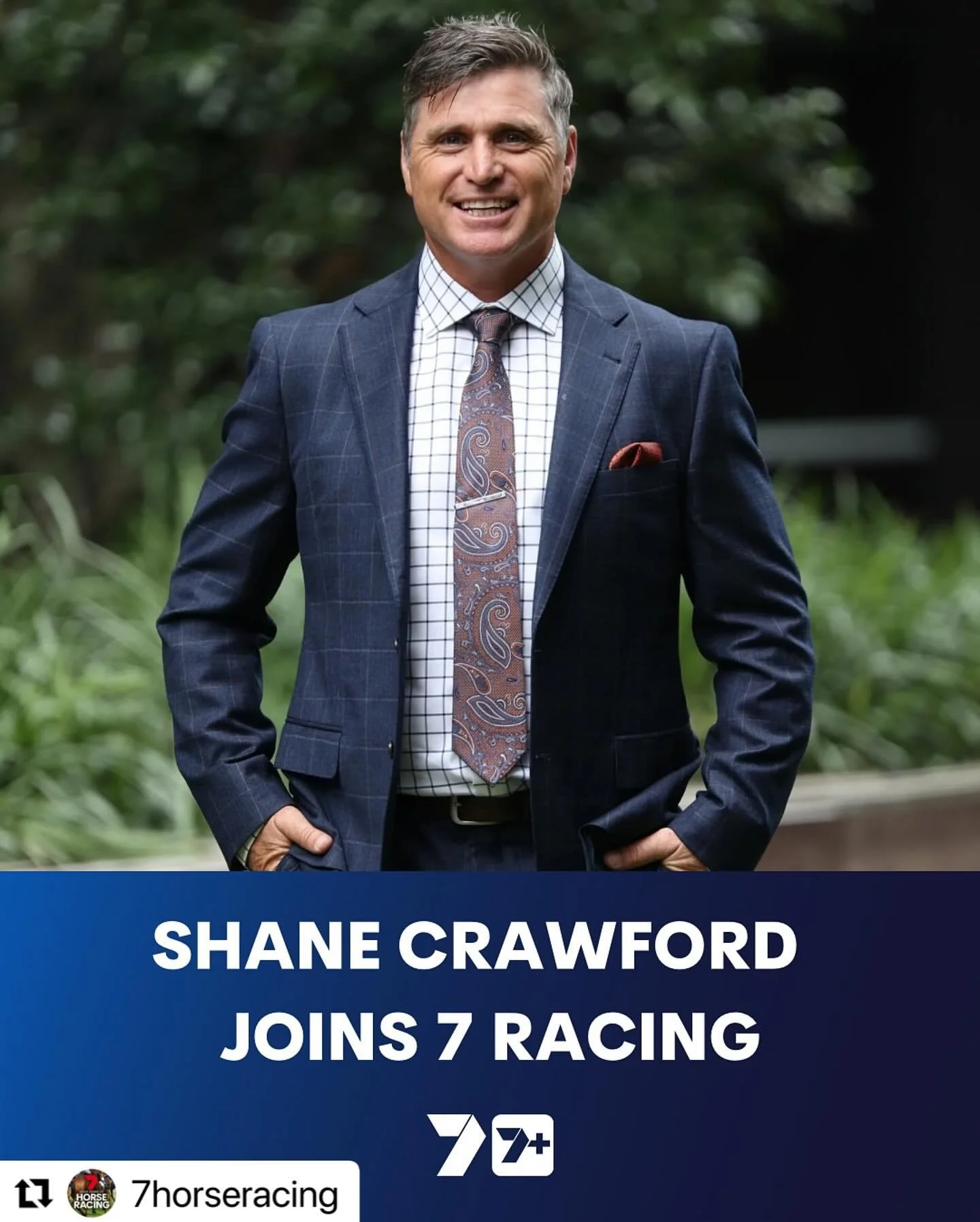 Excited to announce @shanebcrawford joins @7horseracing 👊🐎
・・・
That&rsquo;s what I&rsquo;m talkin&rsquo; about ‼️

Shane Crawford makes his 7 Racing debut on Turnbull Stakes Day, Saturday October 4. 🤩